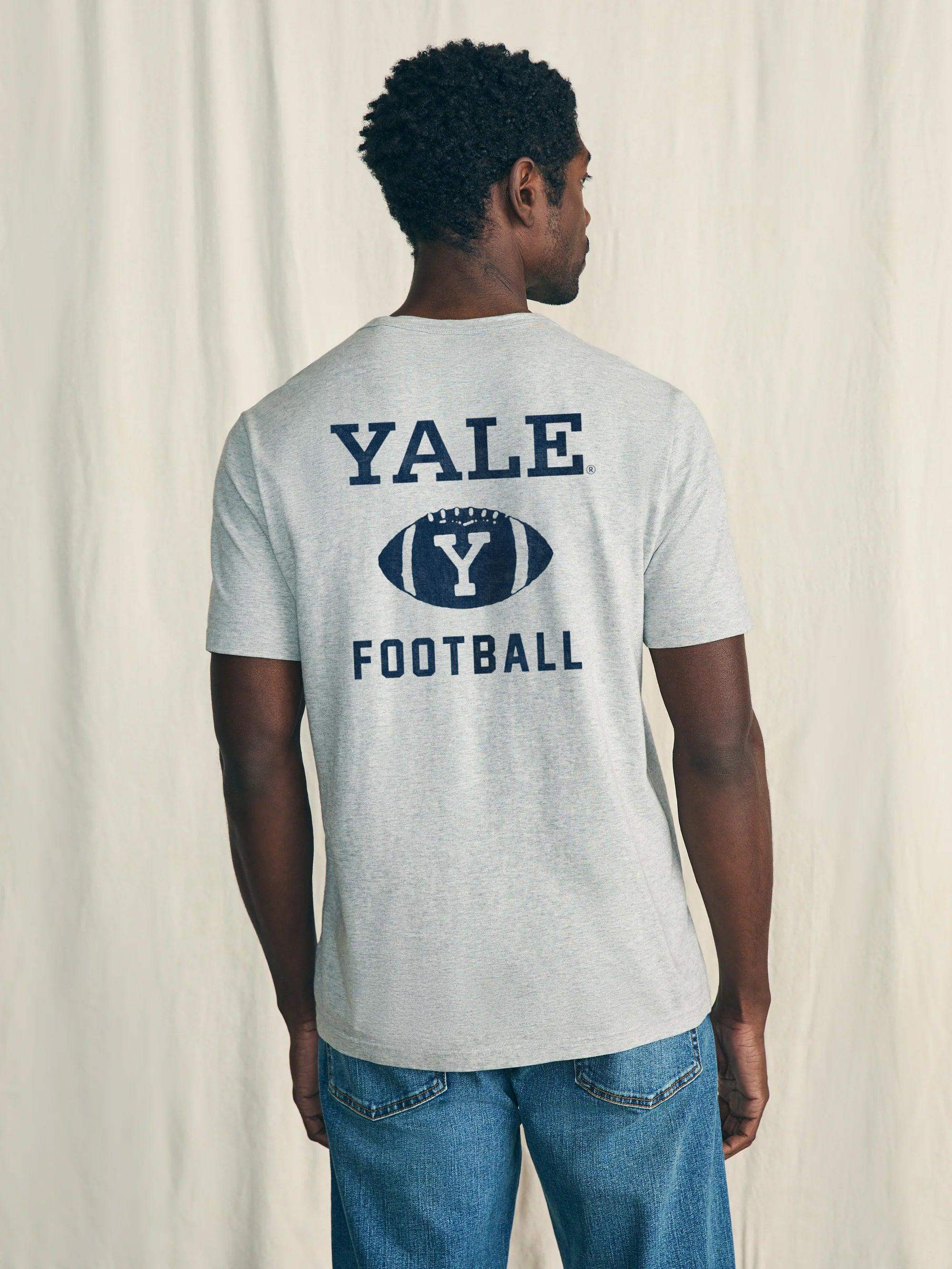 Yale Sunwashed Pocket Tee - Heather Grey Secondary image