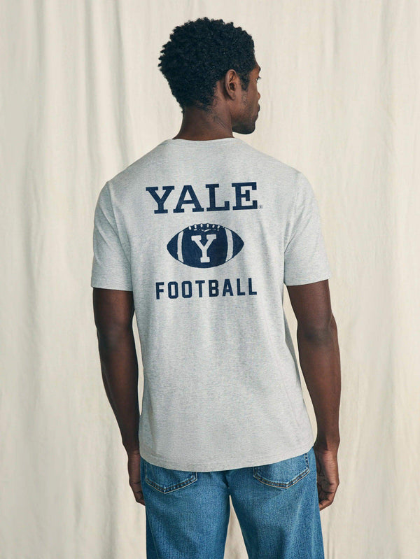 Yale Sunwashed Pocket Tee - Heather Grey