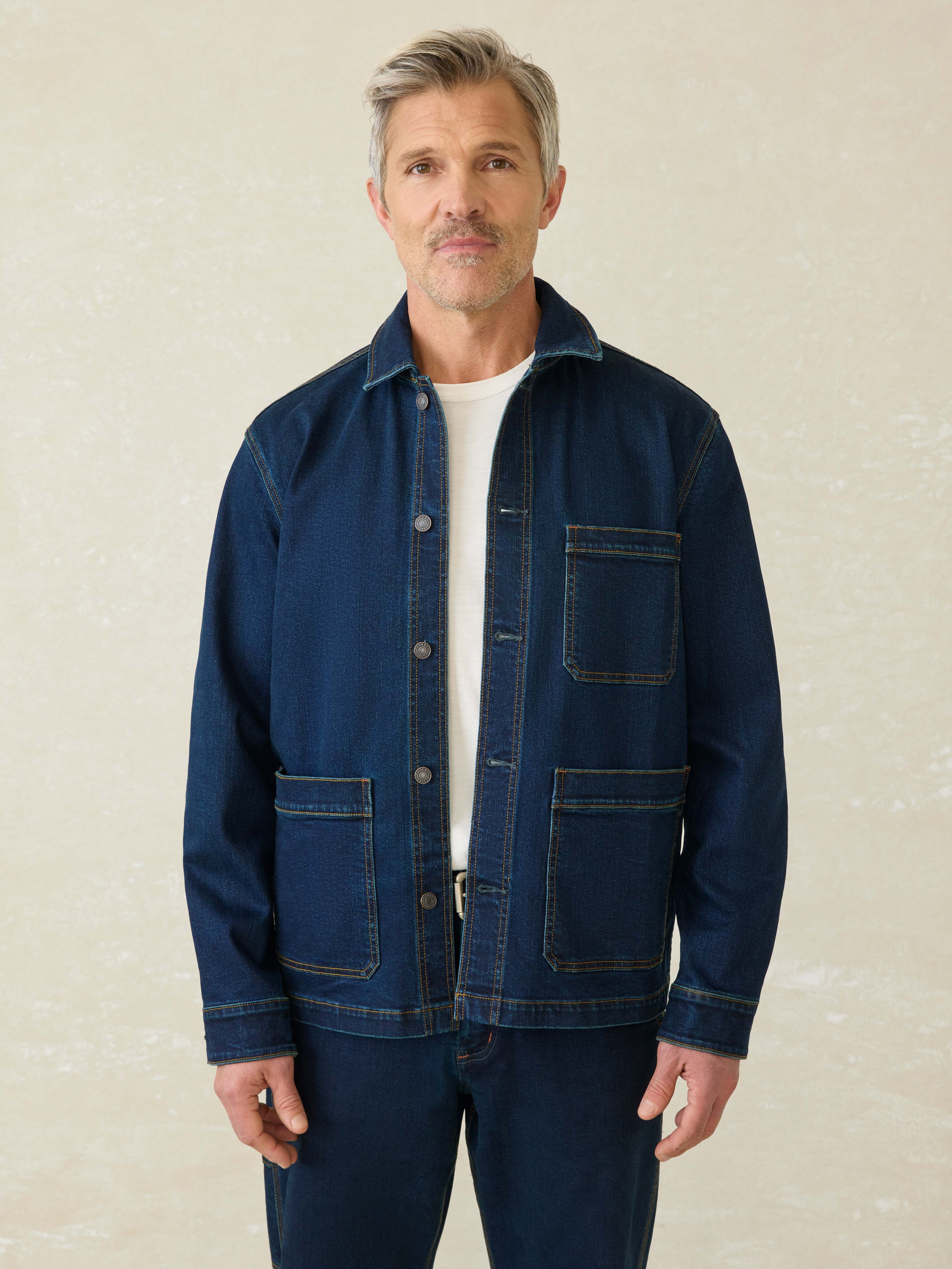 Denim Studio Jacket - Shoreblue Wash Main image