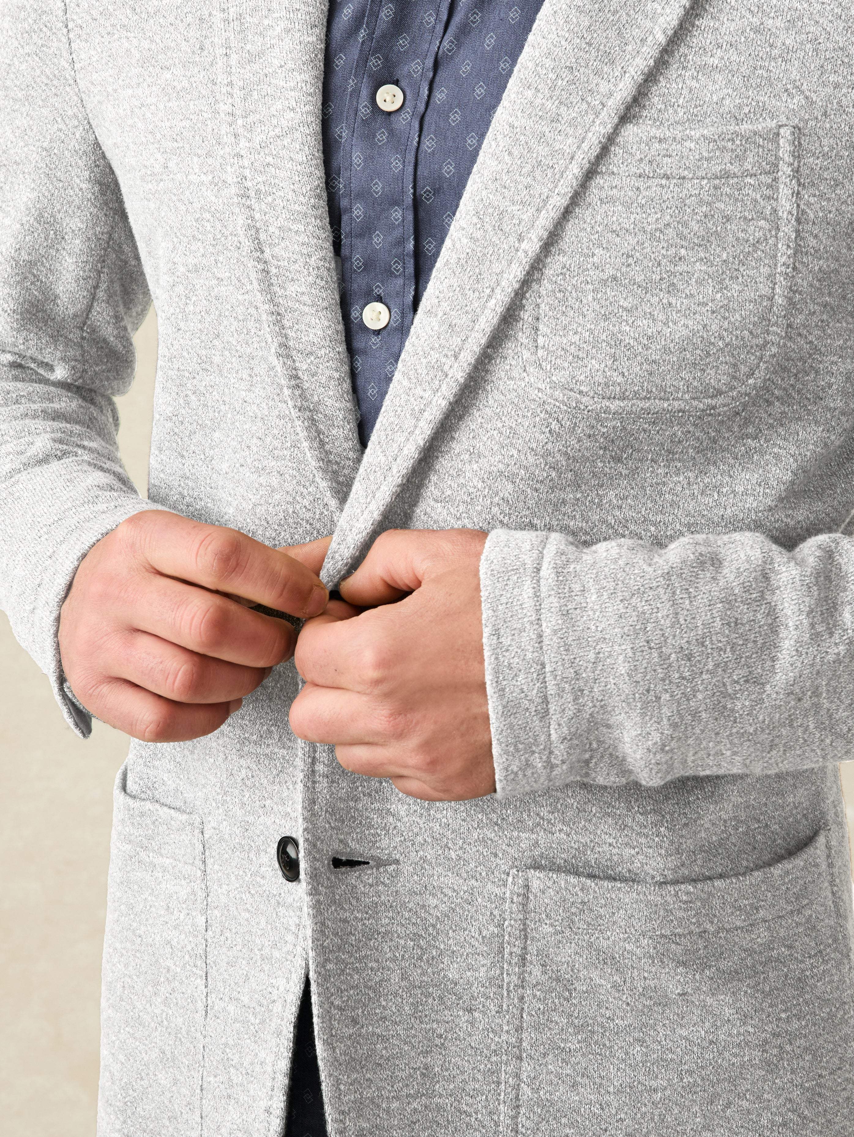 Inlet Knit Blazer (Tall) - Heather Grey Secondary image