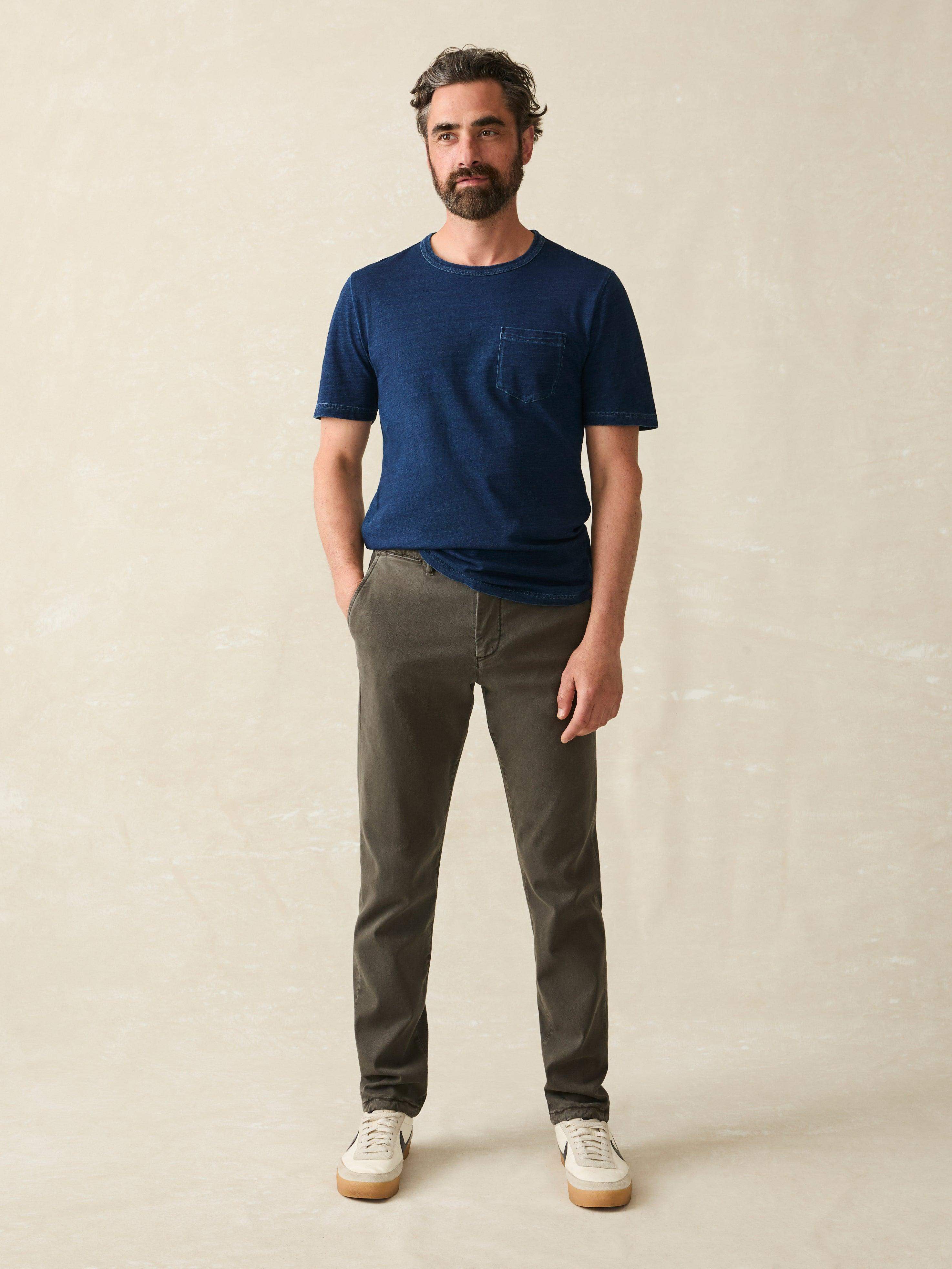 Short-Sleeve Indigo Pocket Tee - Midnight Wash