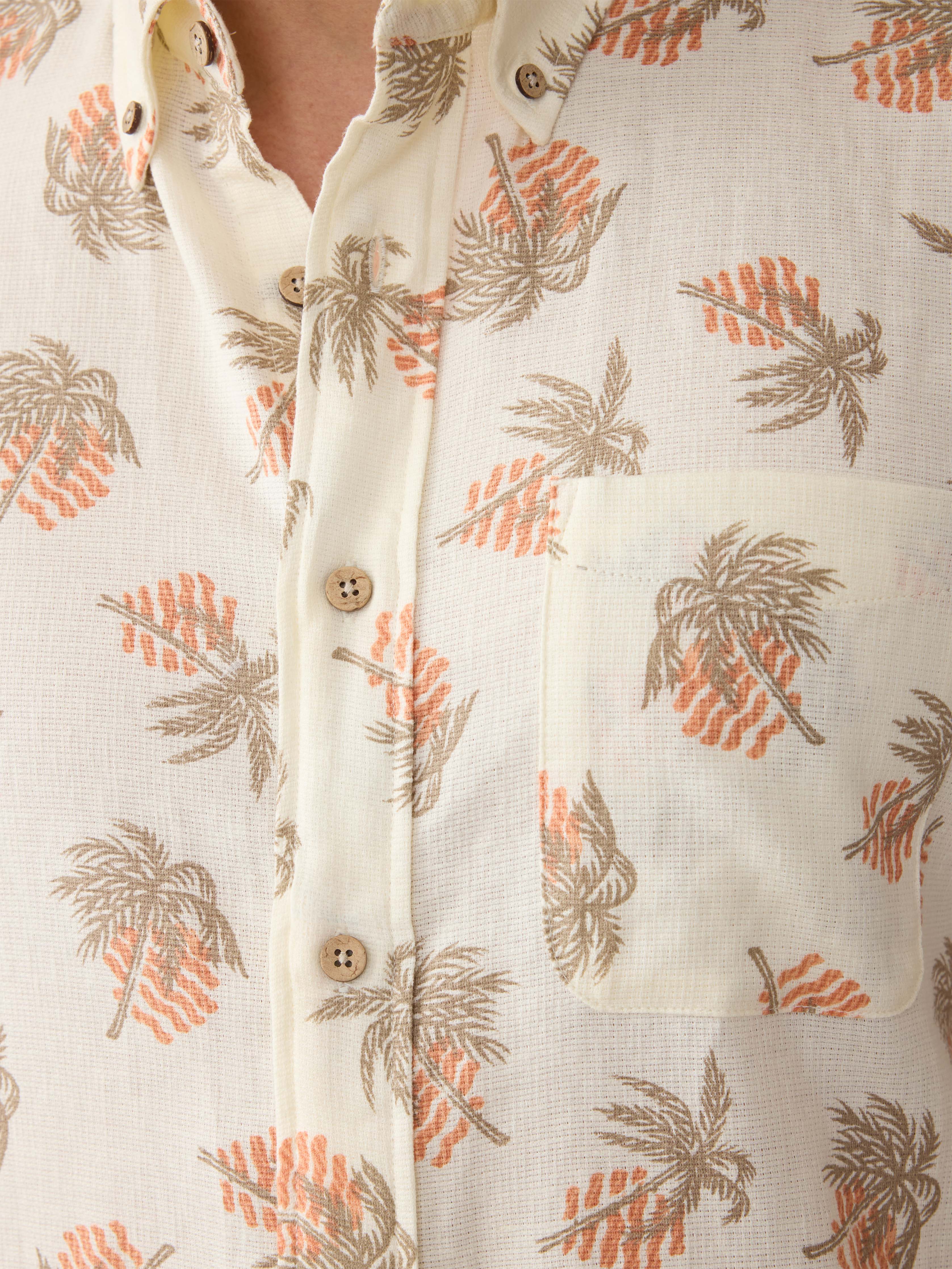 Short-Sleeve Breeze Shirt - Sunlit Palm \u0026 Waves Secondary image
