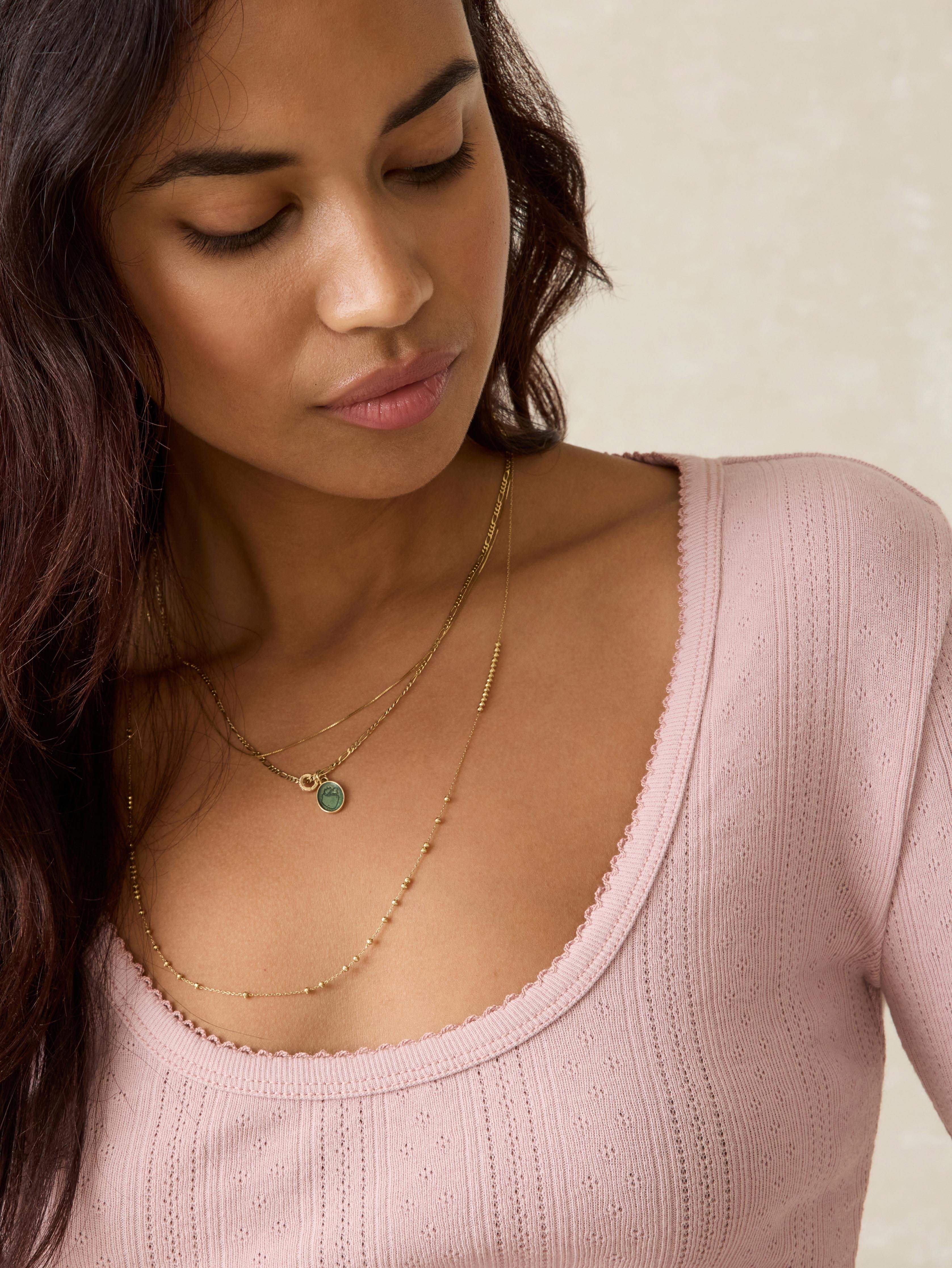 Pacific Pointelle Scoop Neck - Blush Secondary image