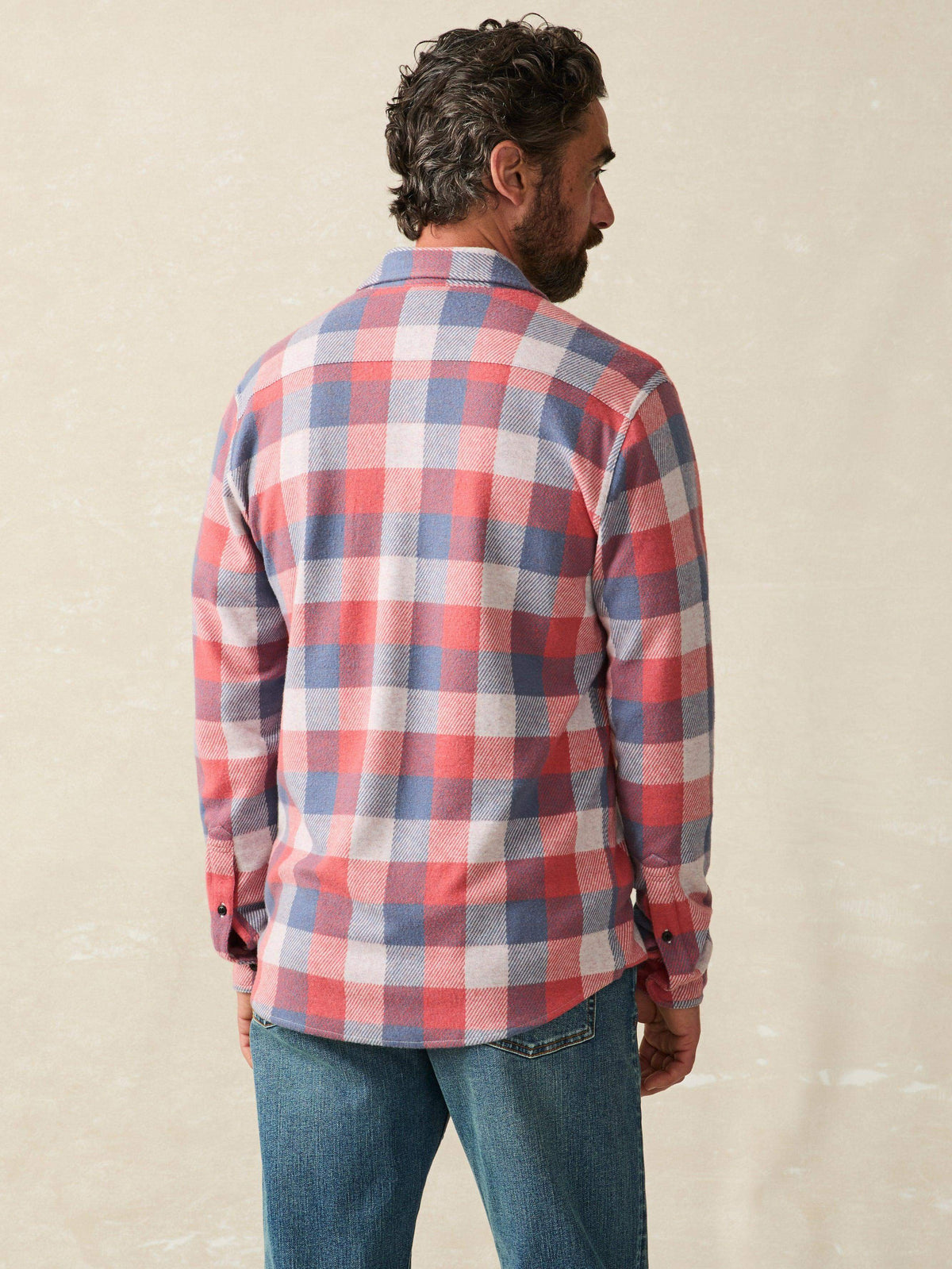 Legend™ Sweater Shirt (Tall) - Cherry Blue Buffalo