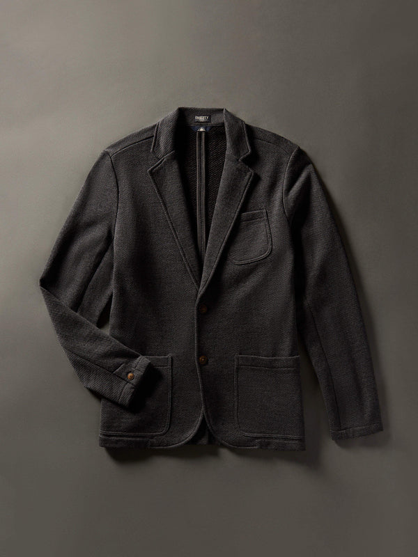 Inlet Knit Blazer (Short) - Black Sky Melange