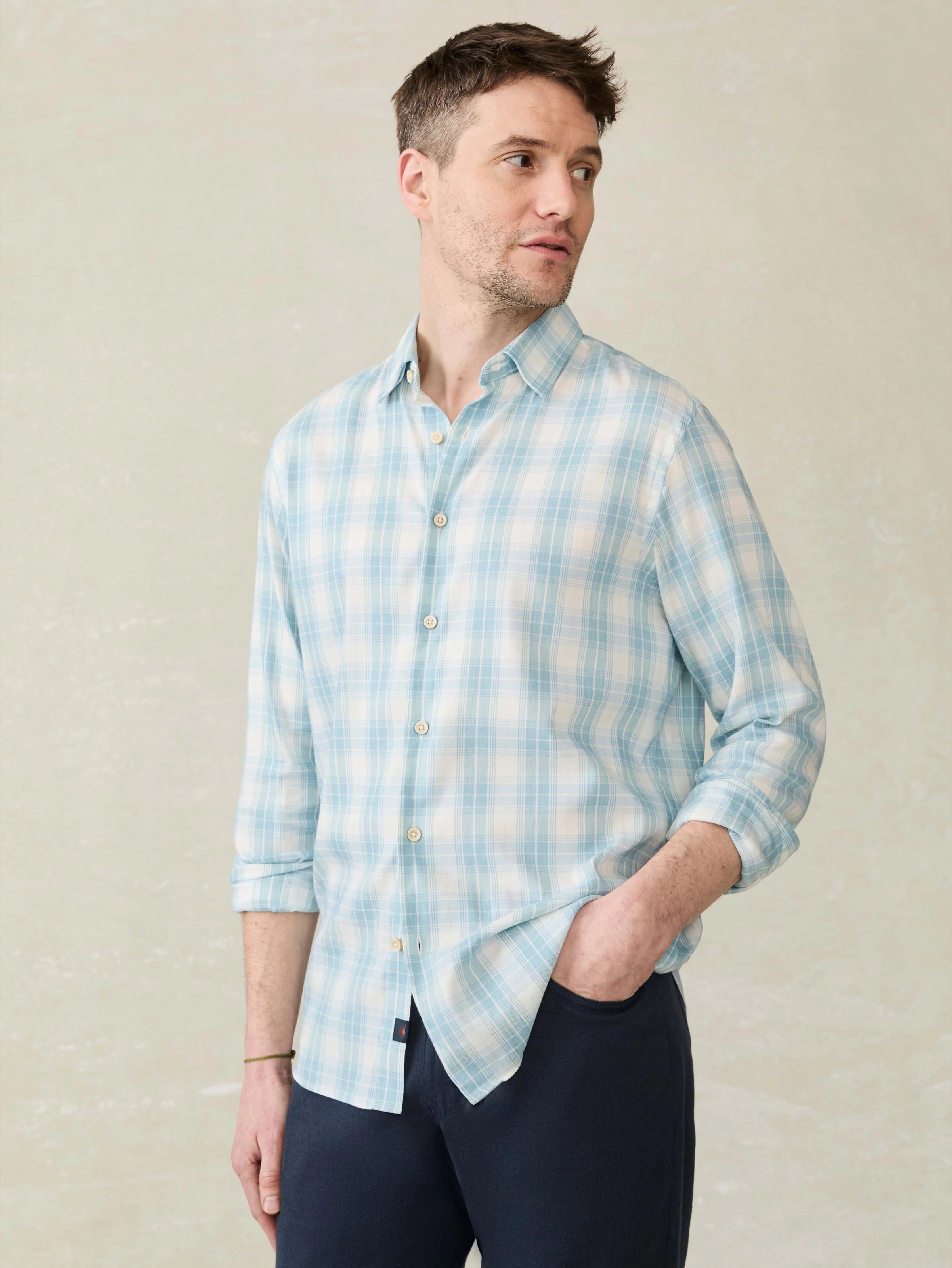 Movement™ Monterey Shirt - Summer Sky Plaid Main image