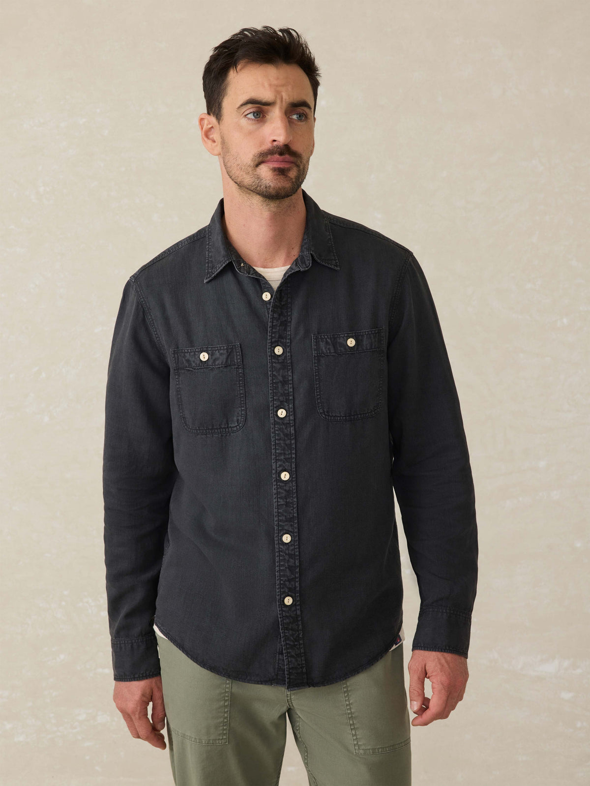 Tried \u0026 True Chambray Workshirt - Durango Black Main image