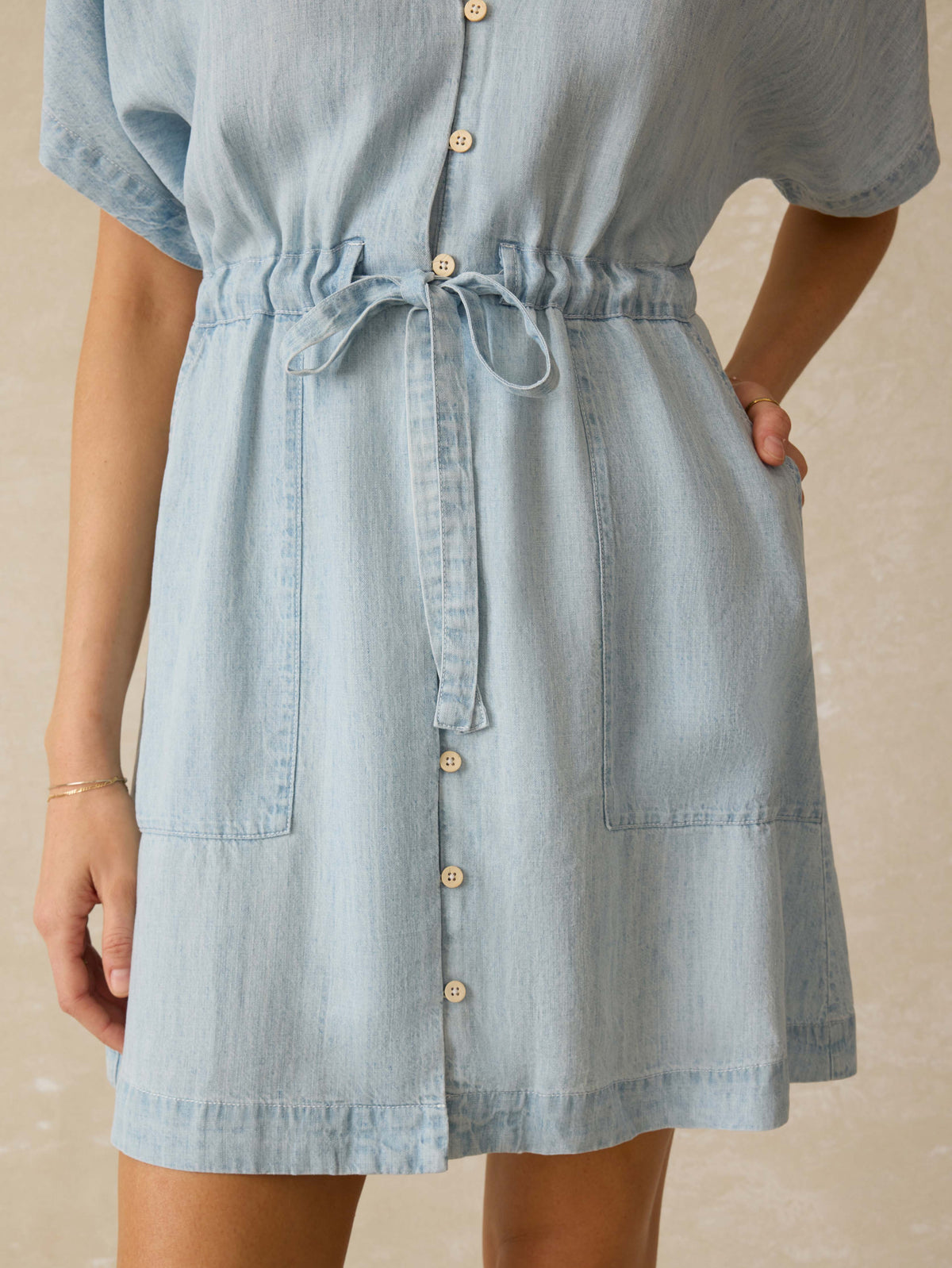 Tried \u0026 True Chambray Oakley Dress - Arctic Sea Wash