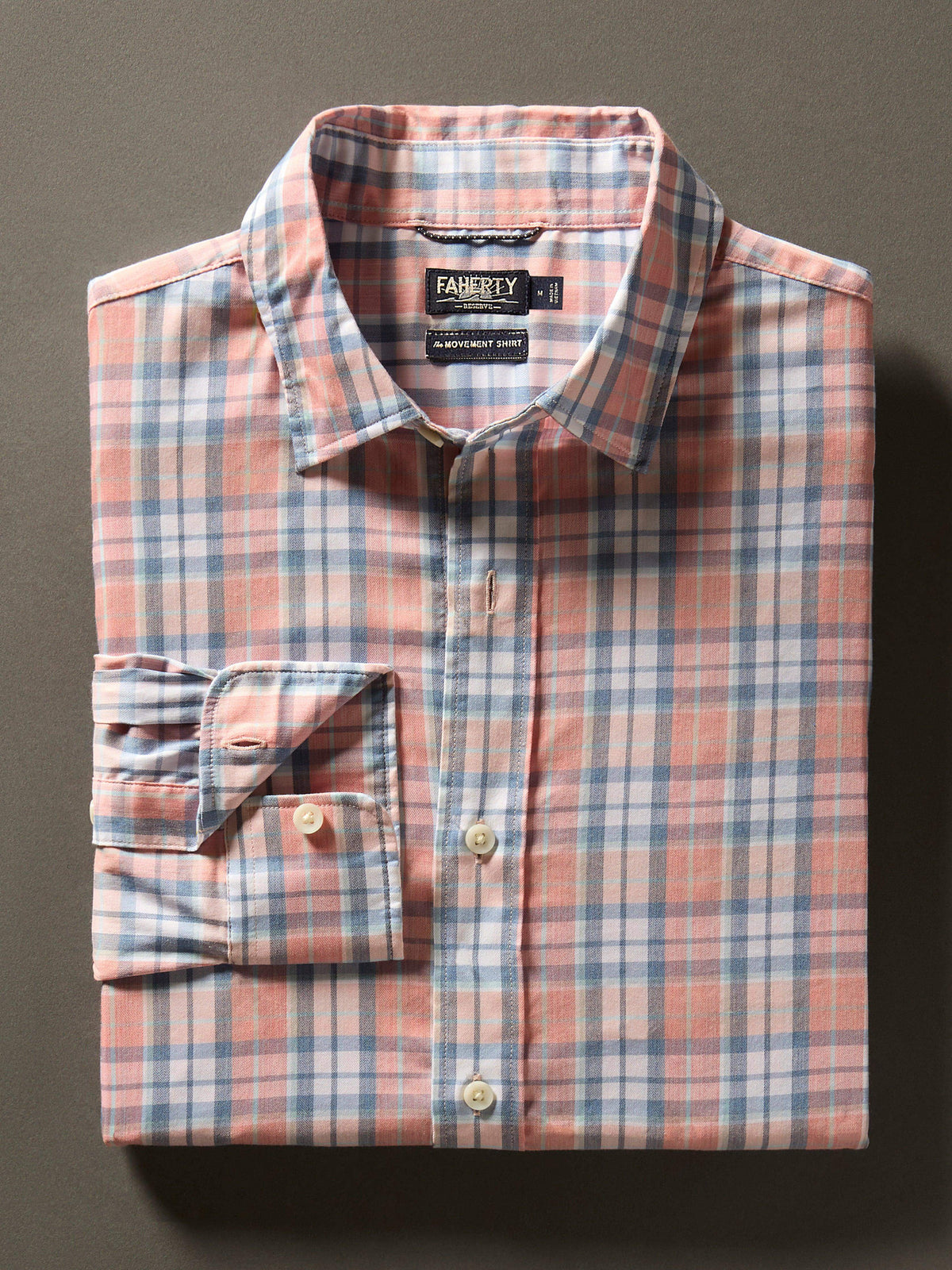 Movement™ Shirt - Ocean Coral Plaid Main image