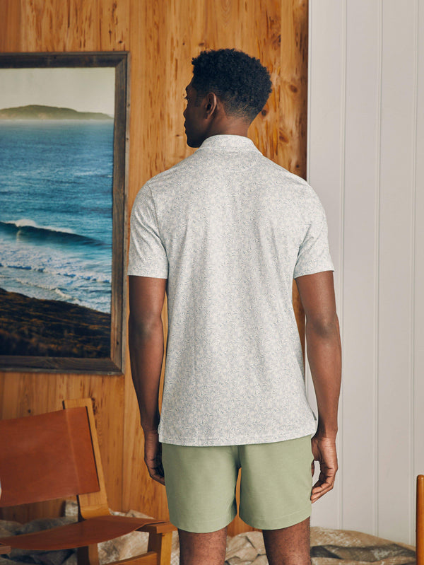 Movement™ Short-Sleeve Pique Polo Shirt - Sky Canopy Print