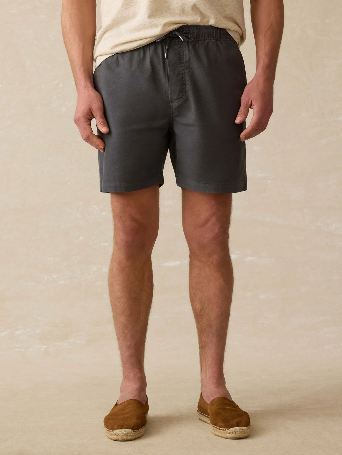 Essential Drawstring Short - Graphite Tide Main image