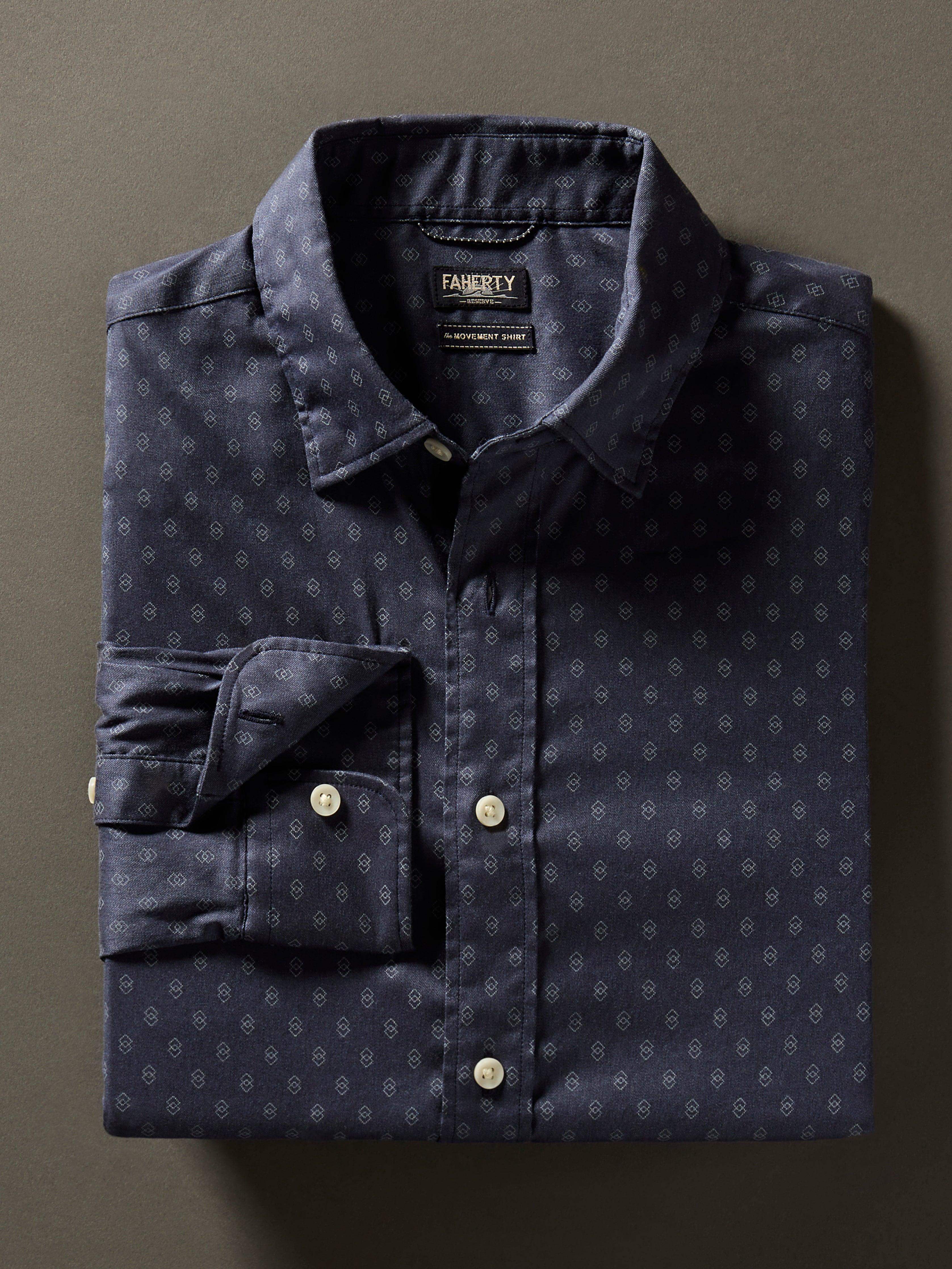 Movement™ Shirt - Navy Dusk Diamond Print Main image