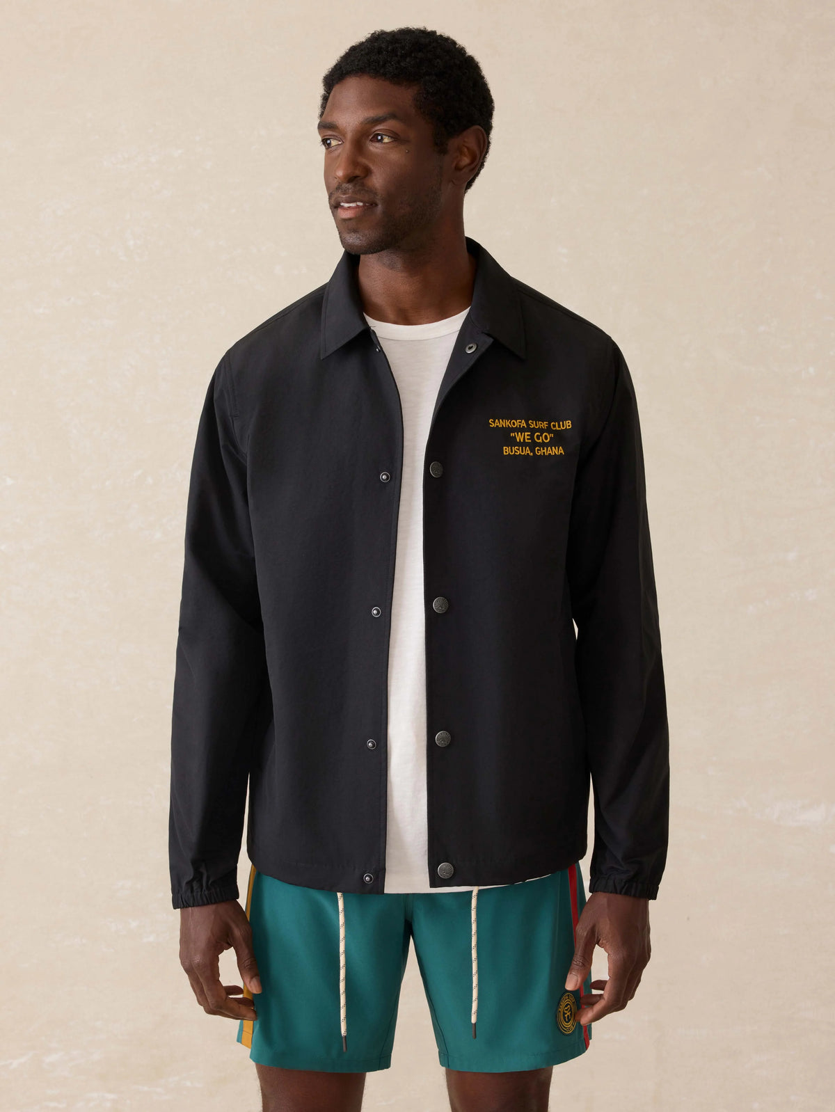 Surf Ghana Coaches Jacket - Black Main image