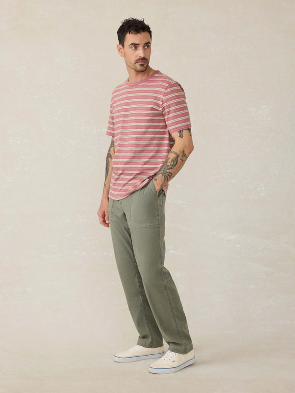 Sunwashed Tee - Red Reef Stripe