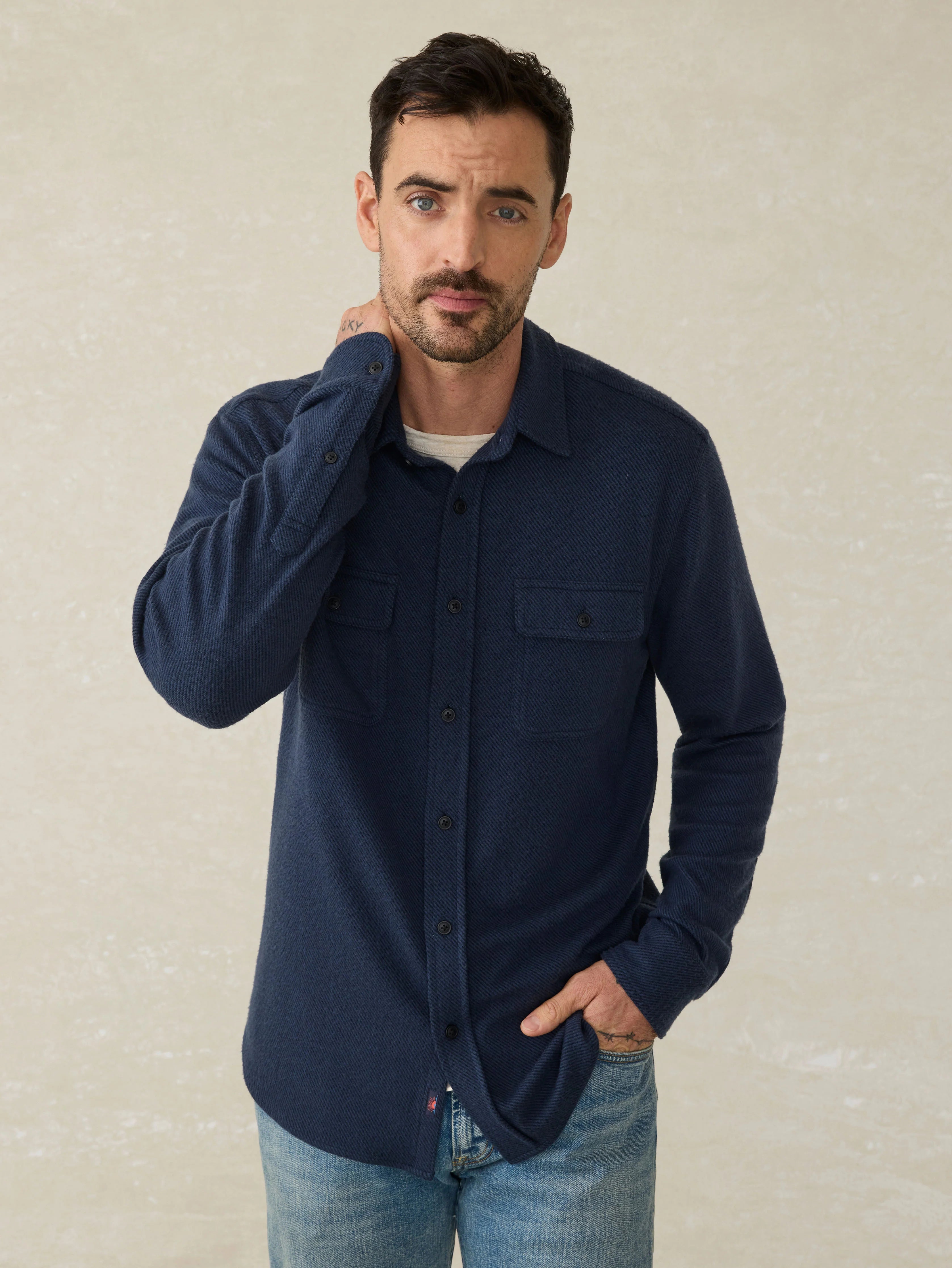 Legend™ Sweater Shirt - Brighton Navy Twill Main image