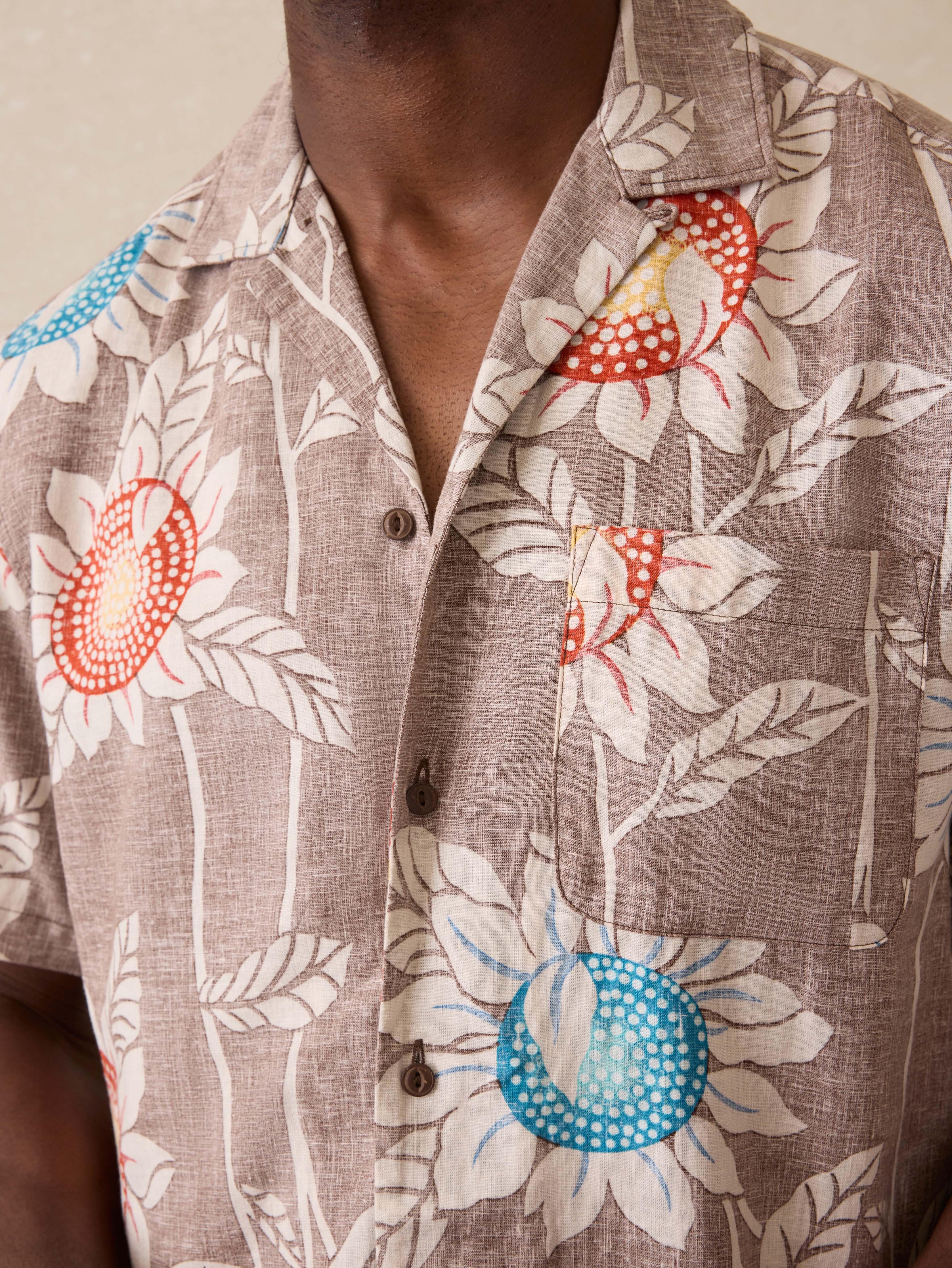Short Sleeve Breeze Camp Shirt - Sunseeker Blossom Secondary image