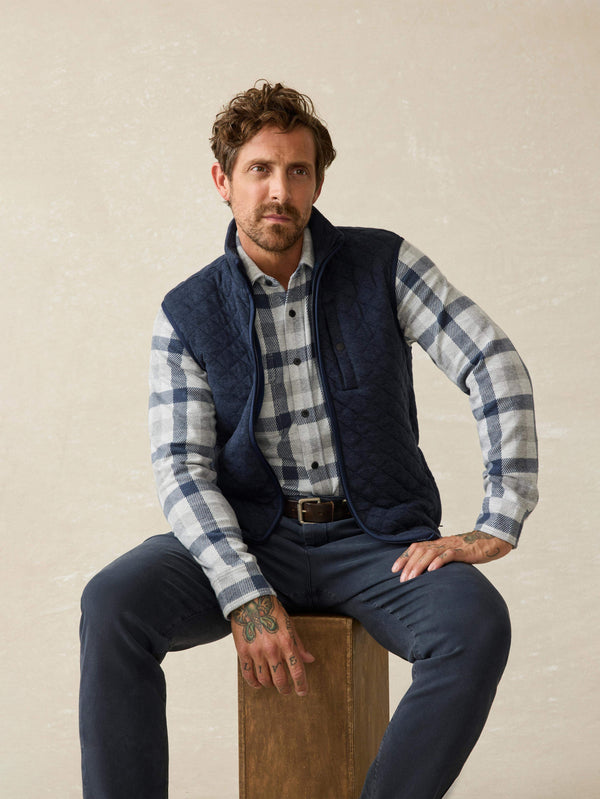 Legend™ Sweater Shirt - Snowy Night Check