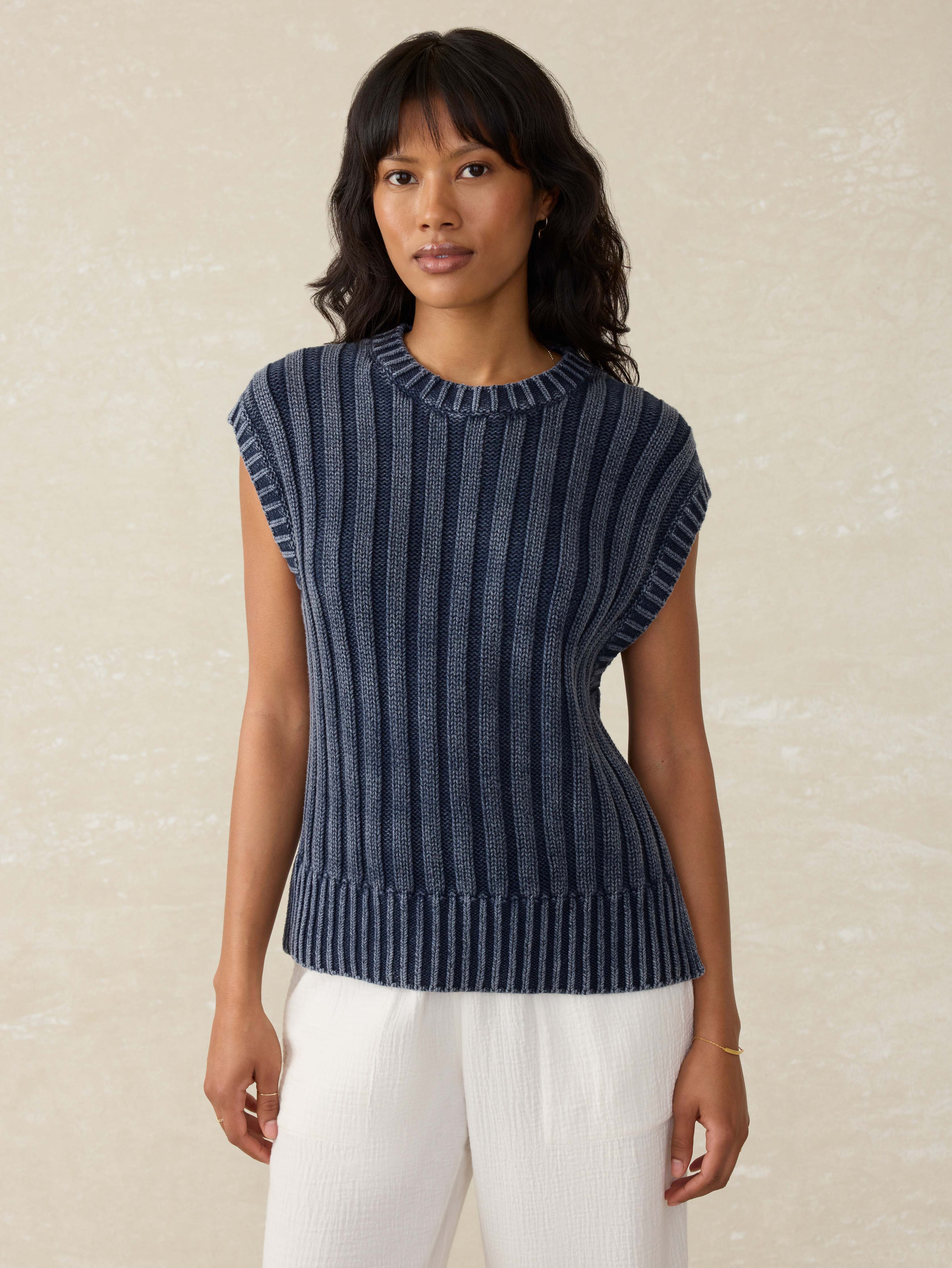 Sunwashed Sweater Vest - Navy Blazer Main image