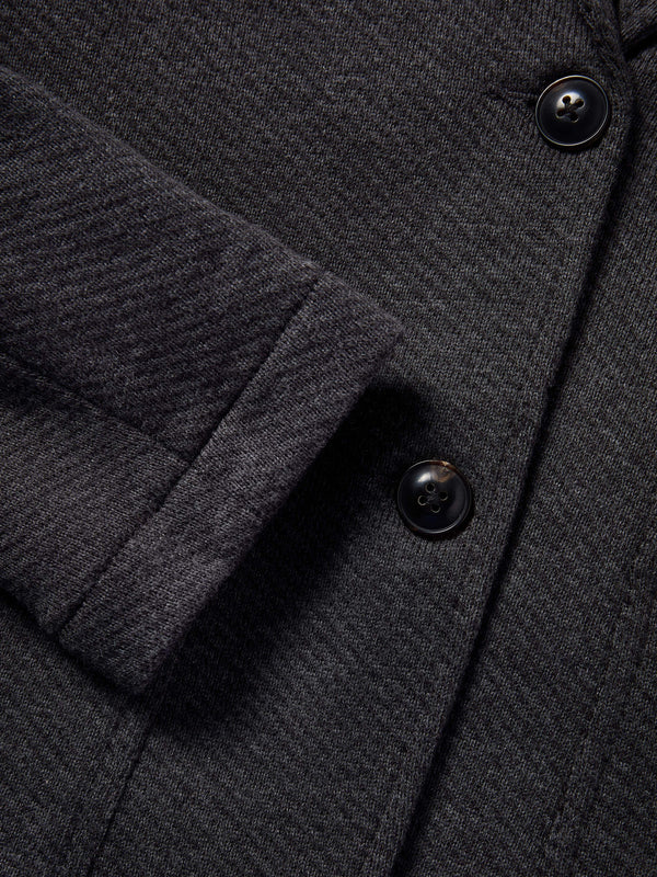 Inlet Knit Blazer - Black Sky Melange