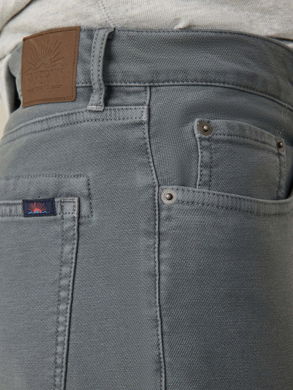 Stretch Terry 5-Pocket Athletic Fit Pant - Slate