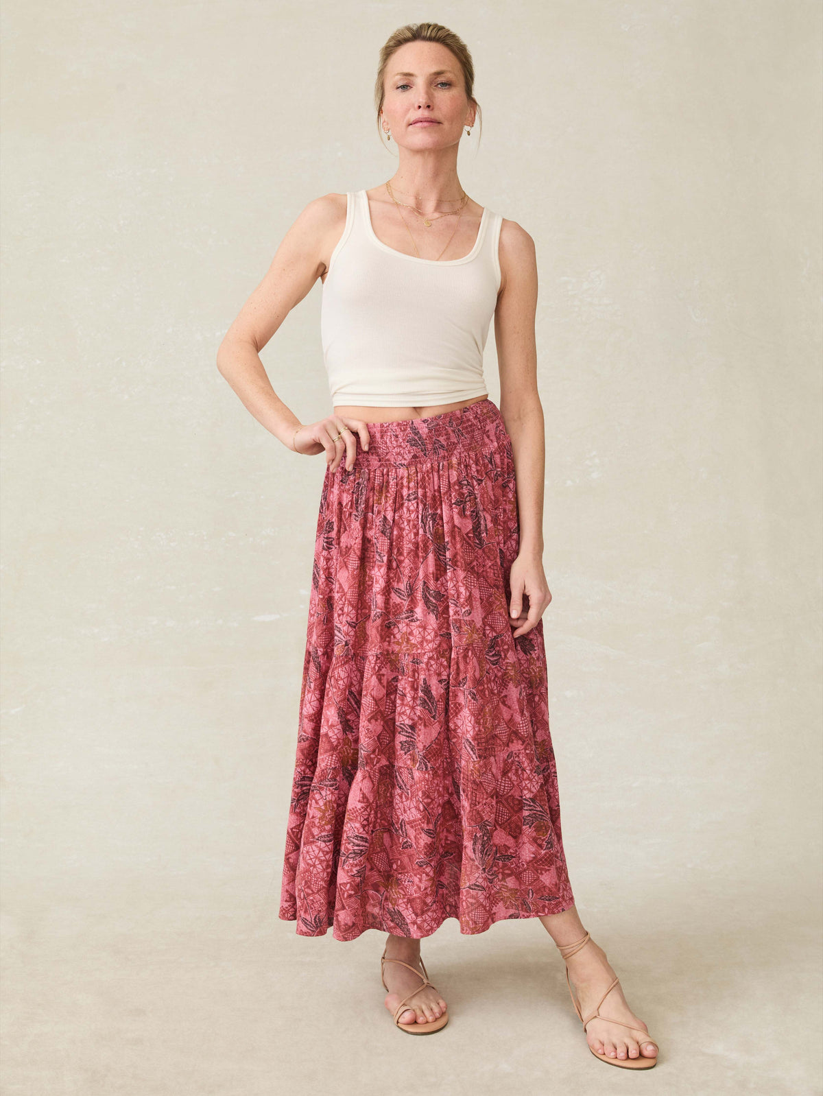 Woodstock Skirt - Island Breeze Floral Main image