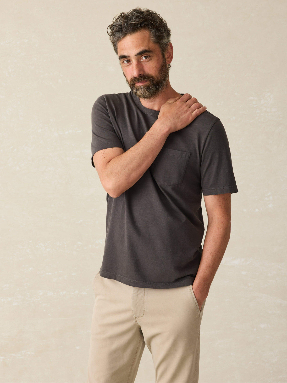 Sunwashed Pocket Tee - Washed Black Main image