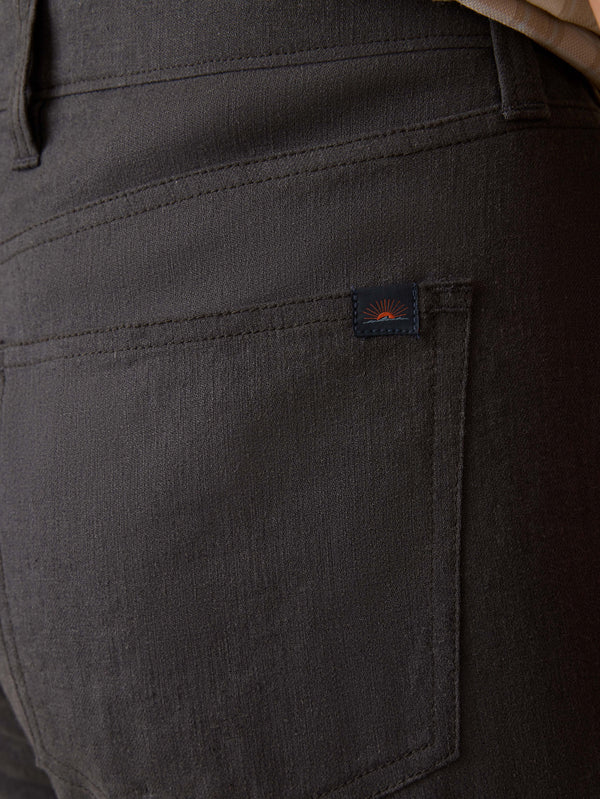 Movement™ Linen 5-Pocket Pant - Washed Black