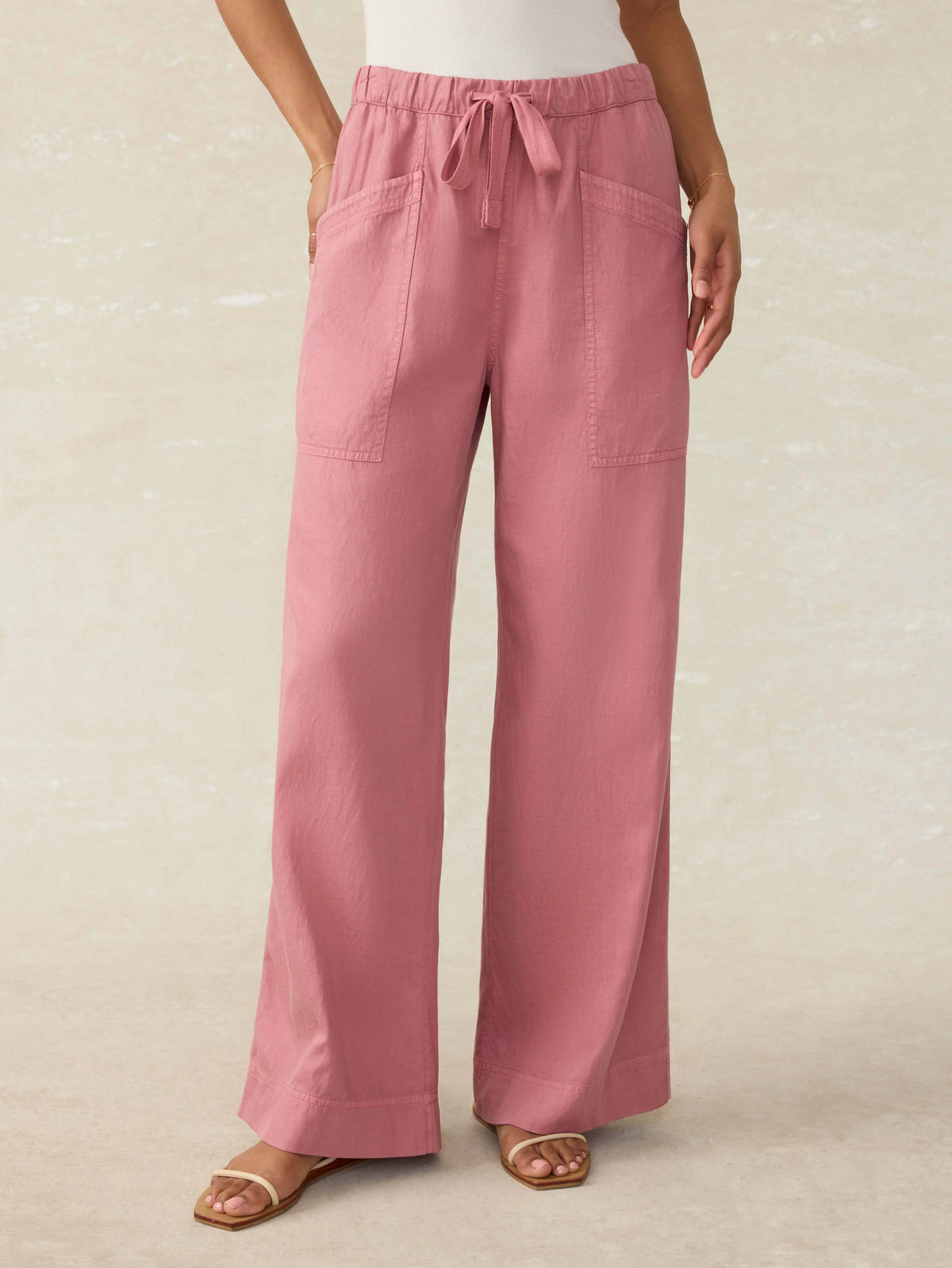 Topanga Drape Pant - Withered Rose Main image