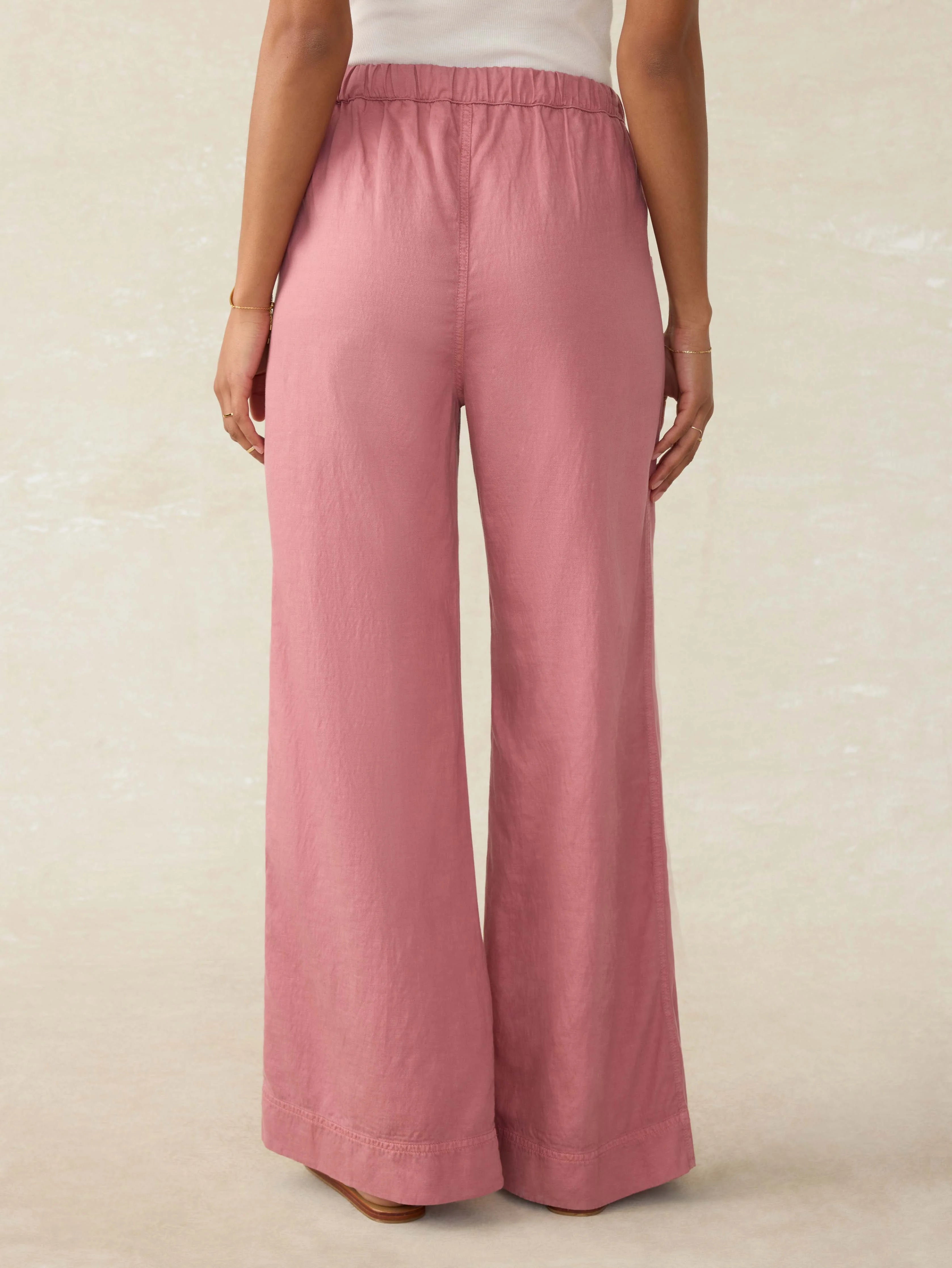 Topanga Drape Pant - Withered Rose