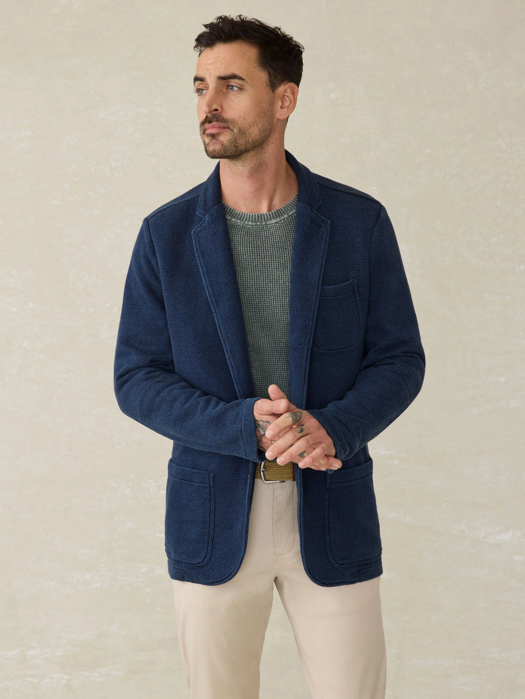 Inlet Knit Blazer (Tall) - Hendricks Indigo Wash