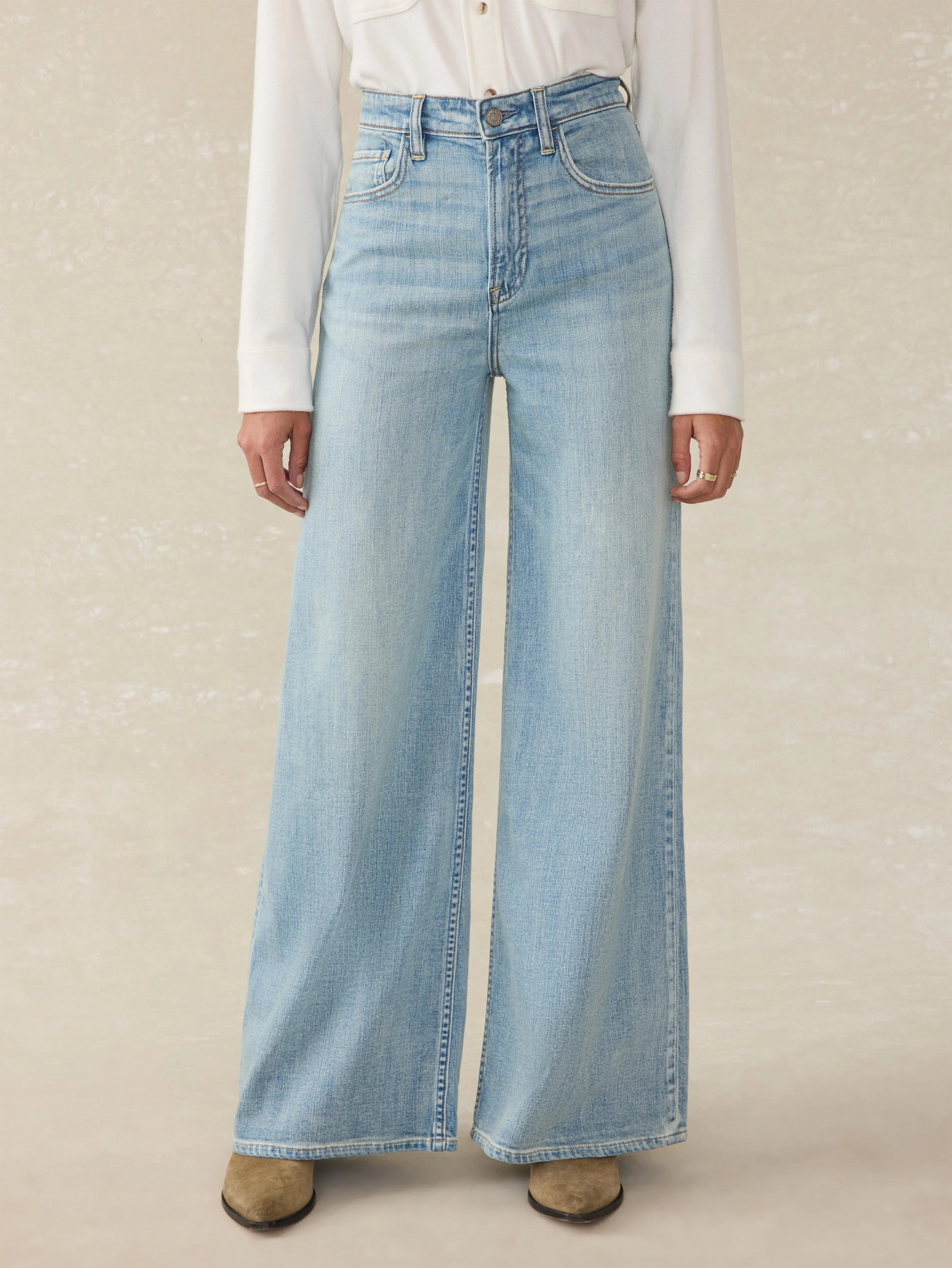 Saturday Denim Wide Leg - West Cove Wash Secondary image