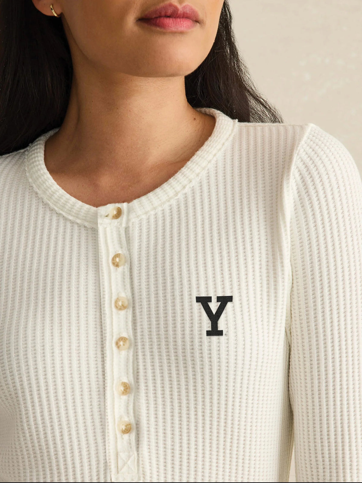 Yale Legend™ Apres Waffle Henley - Egret Main image