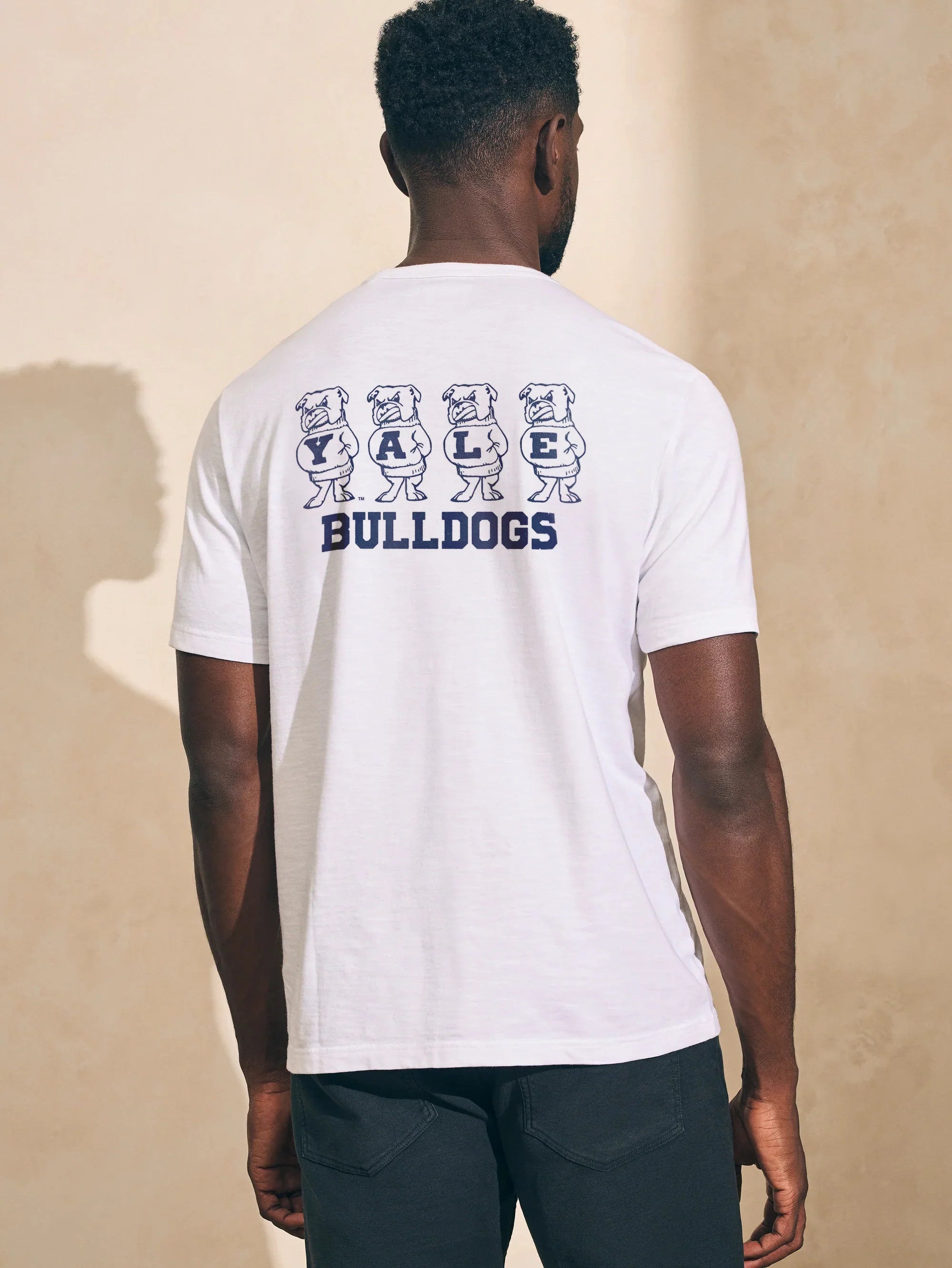 Yale Sunwashed Tee - White Secondary image