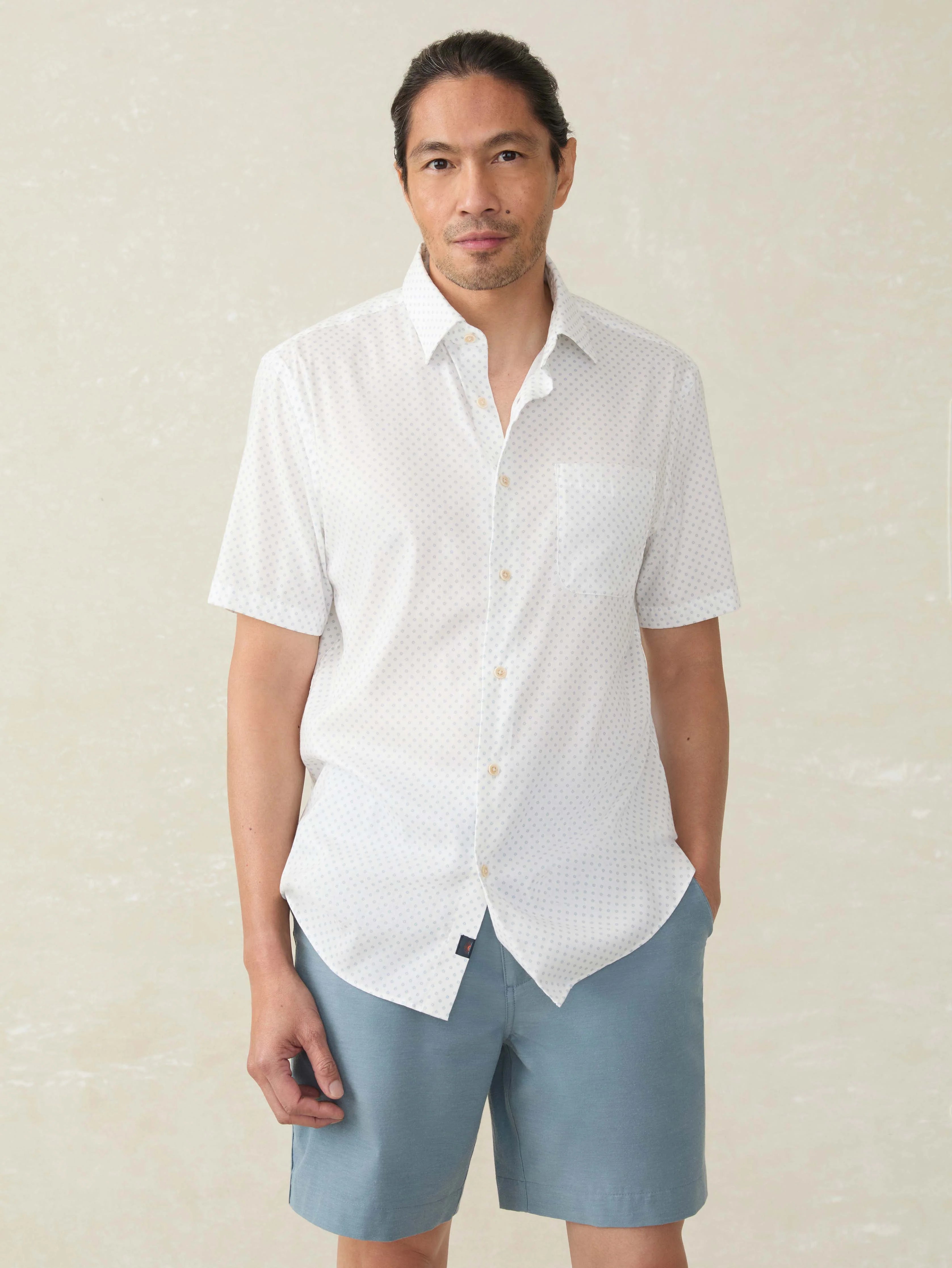 Short-Sleeve Movement™ Monterey Shirt - Mist Sunburst Main image