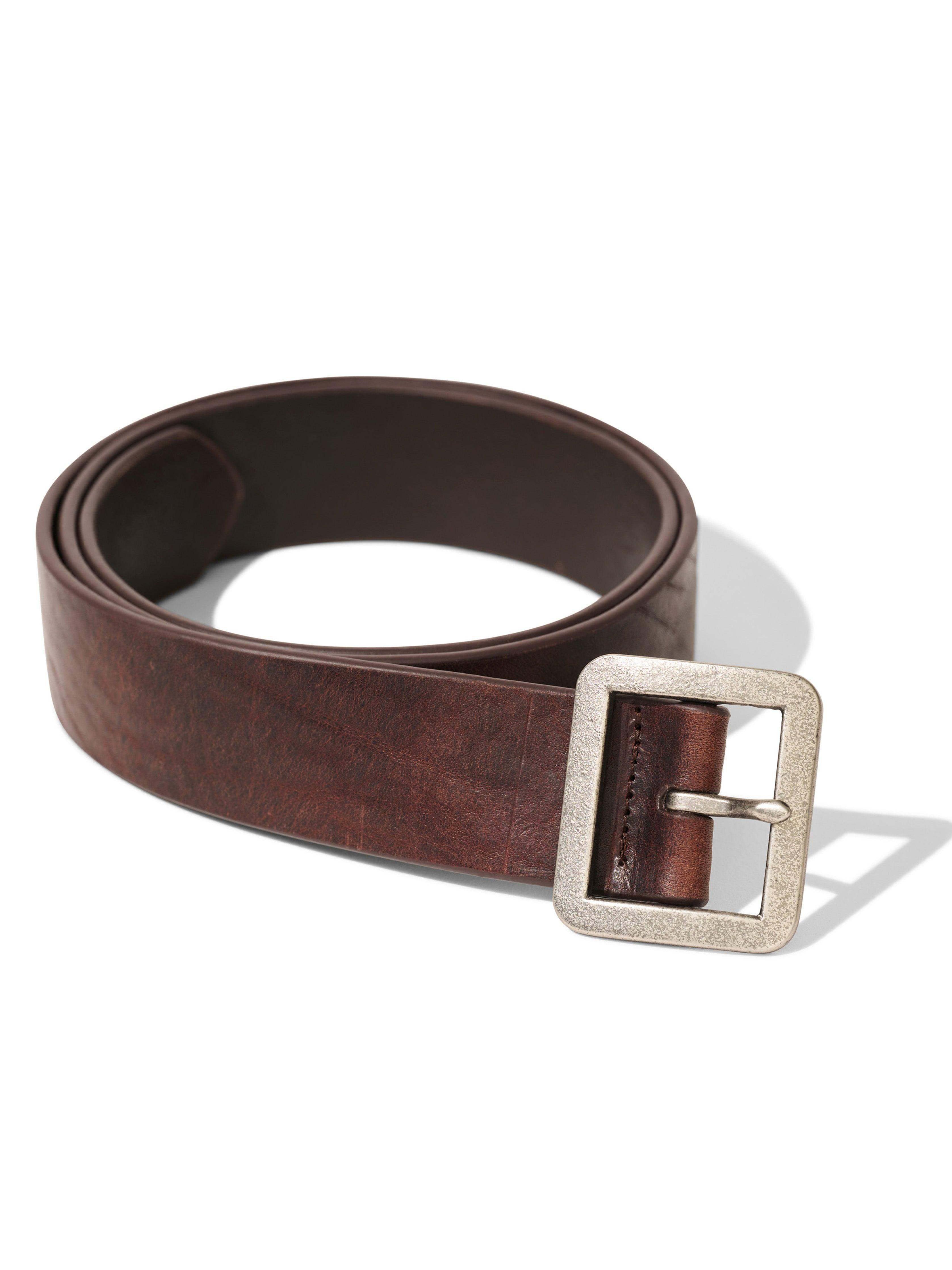 Rugged Leather Belt - Brown Main image