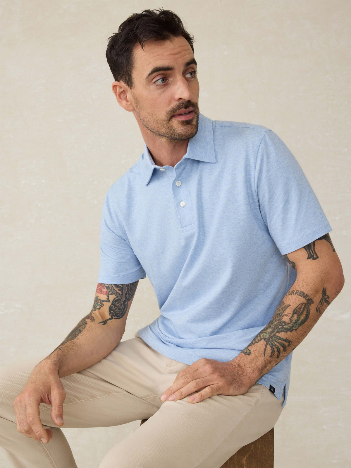 Short-Sleeve Movement™ Polo Shirt - Cardiff Blue Heather Main image