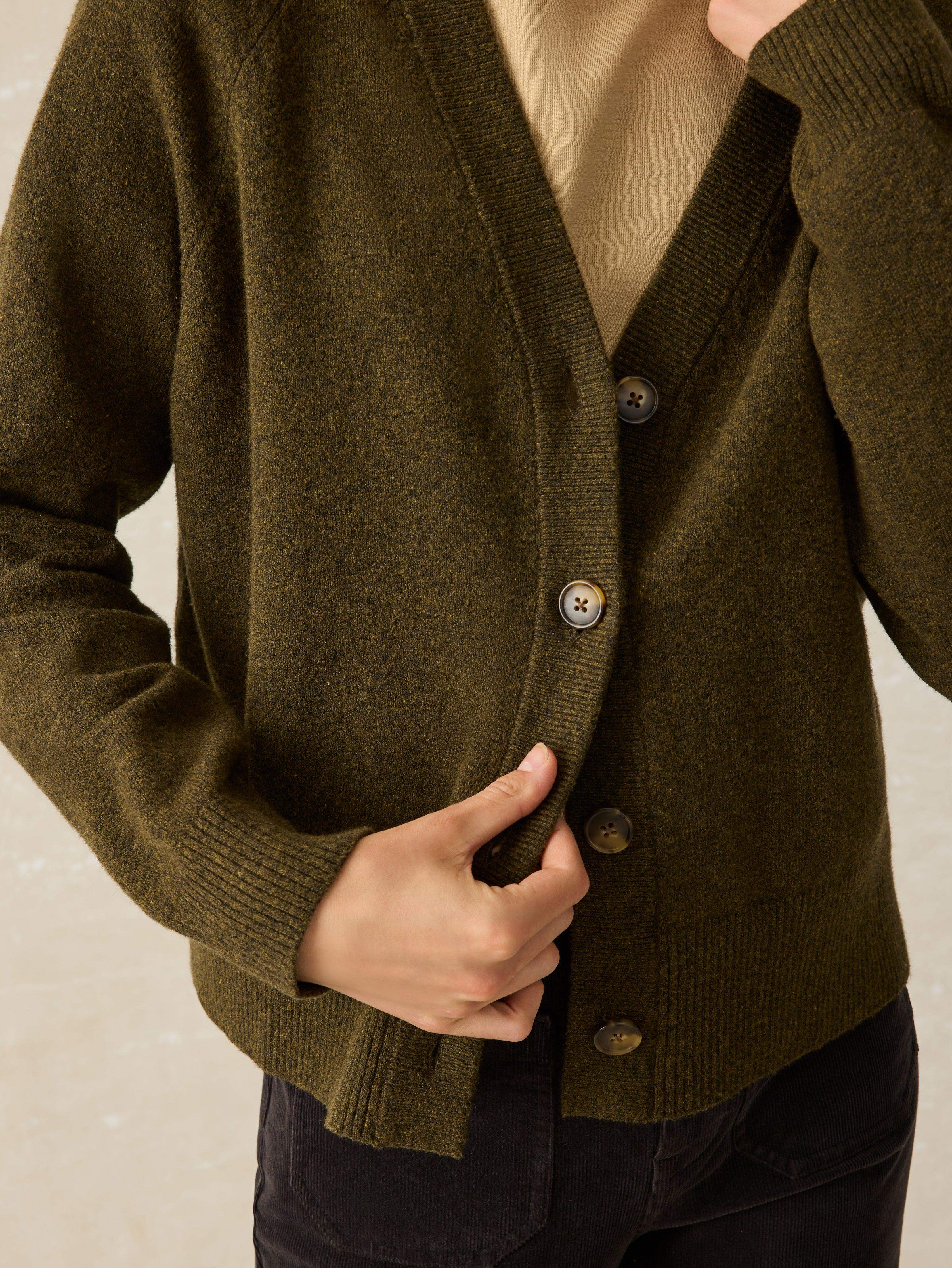 Jackson Cardigan - Olive Heather Secondary image
