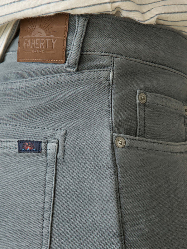 Stretch Terry 5-Pocket Pant - Slate