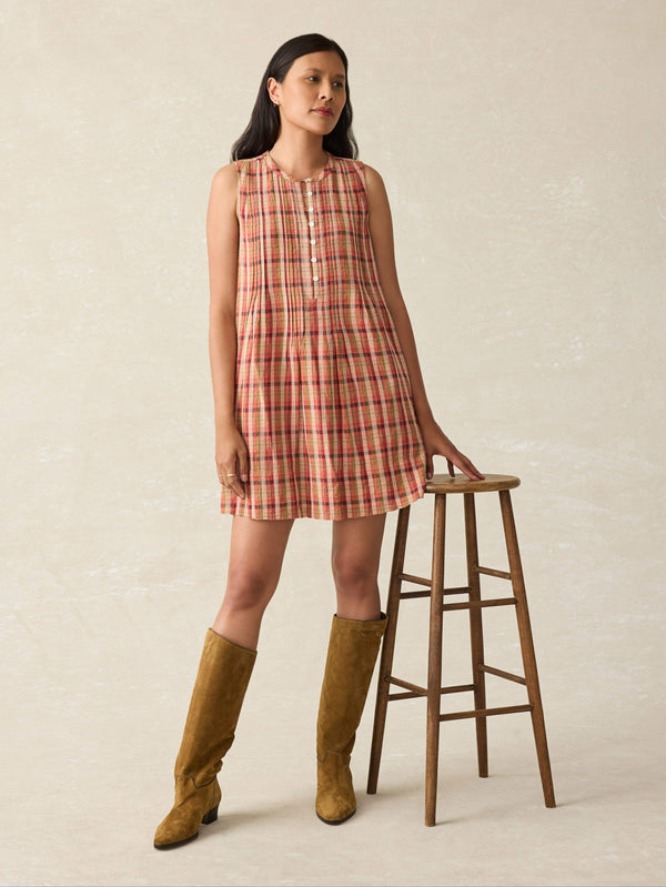 Isha Dress - Sunset Gingham