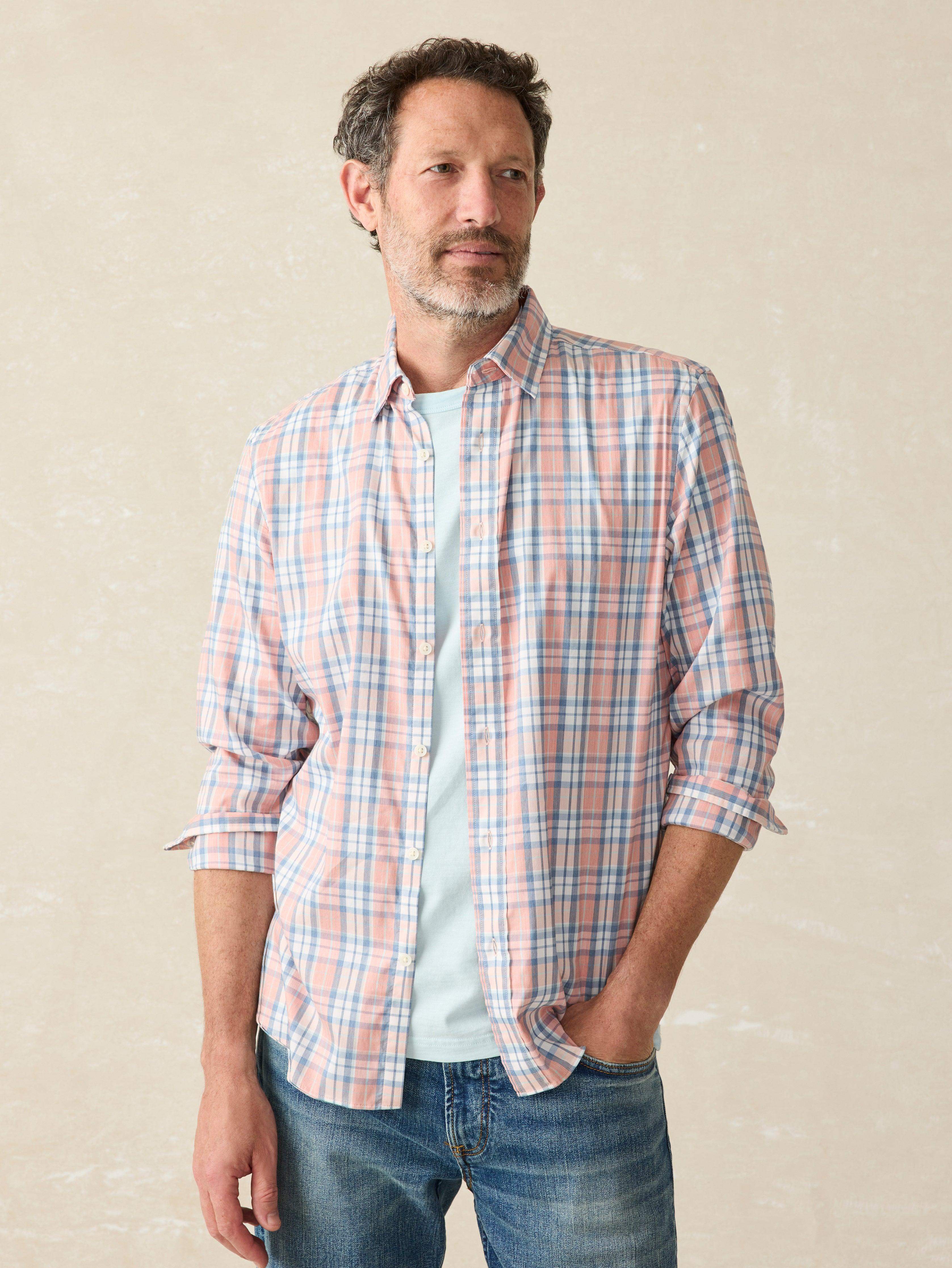 Movement™ Shirt - Ocean Coral Plaid Secondary image