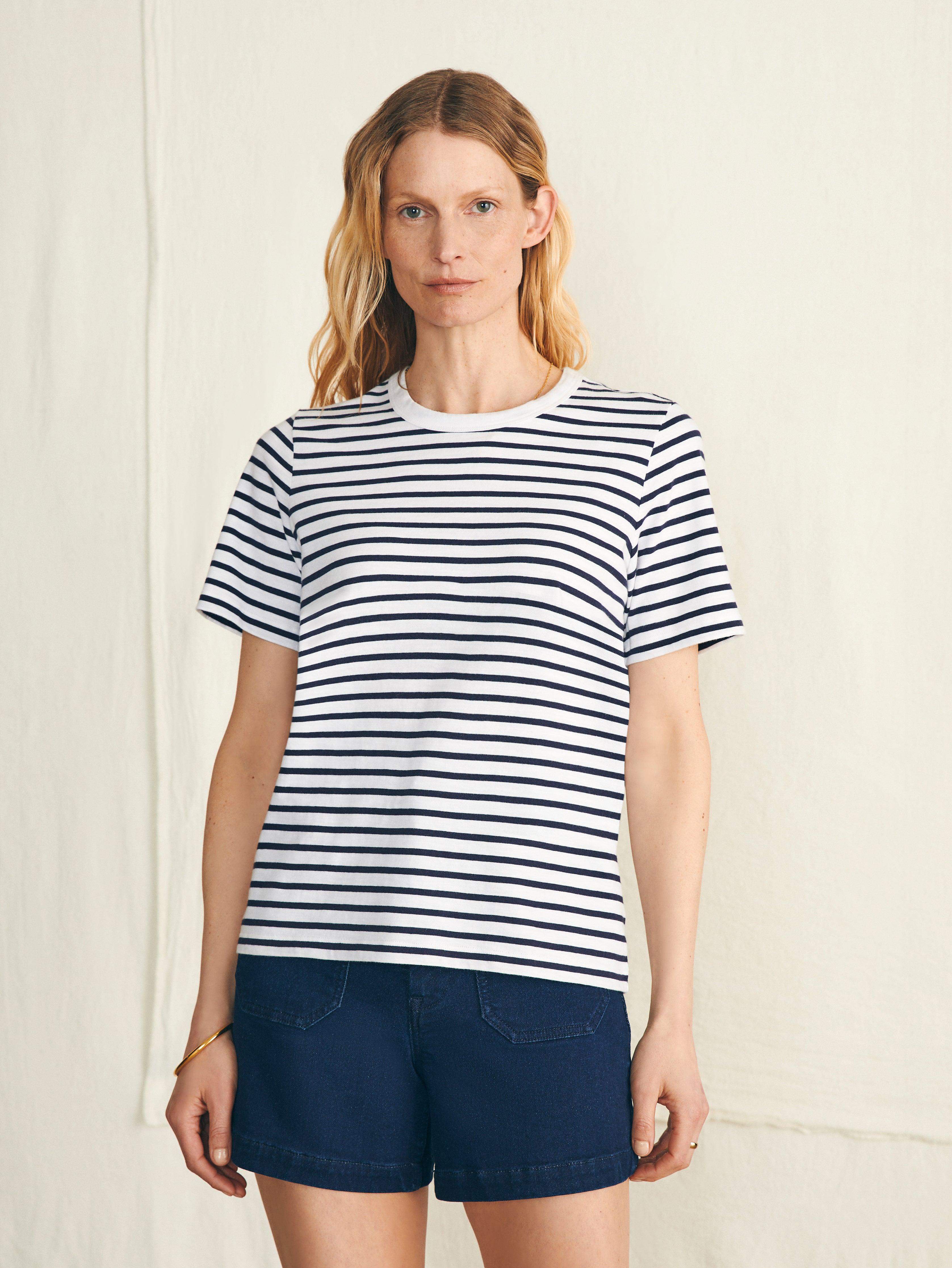 Sunwashed Crew Tee - Regatta Stripe Main image