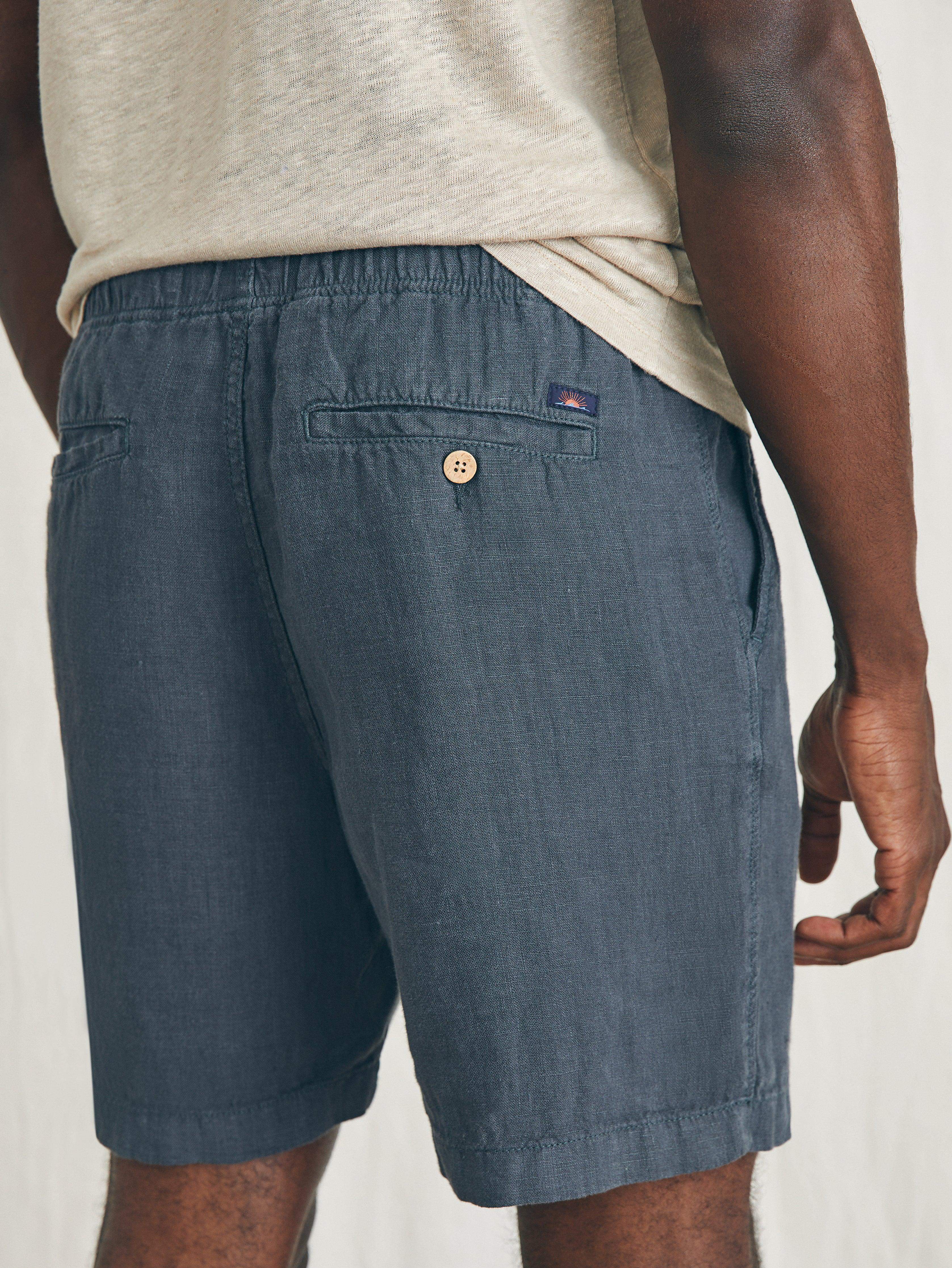 Essential Linen Short (6.5" Inseam) - Washed Black Secondary image