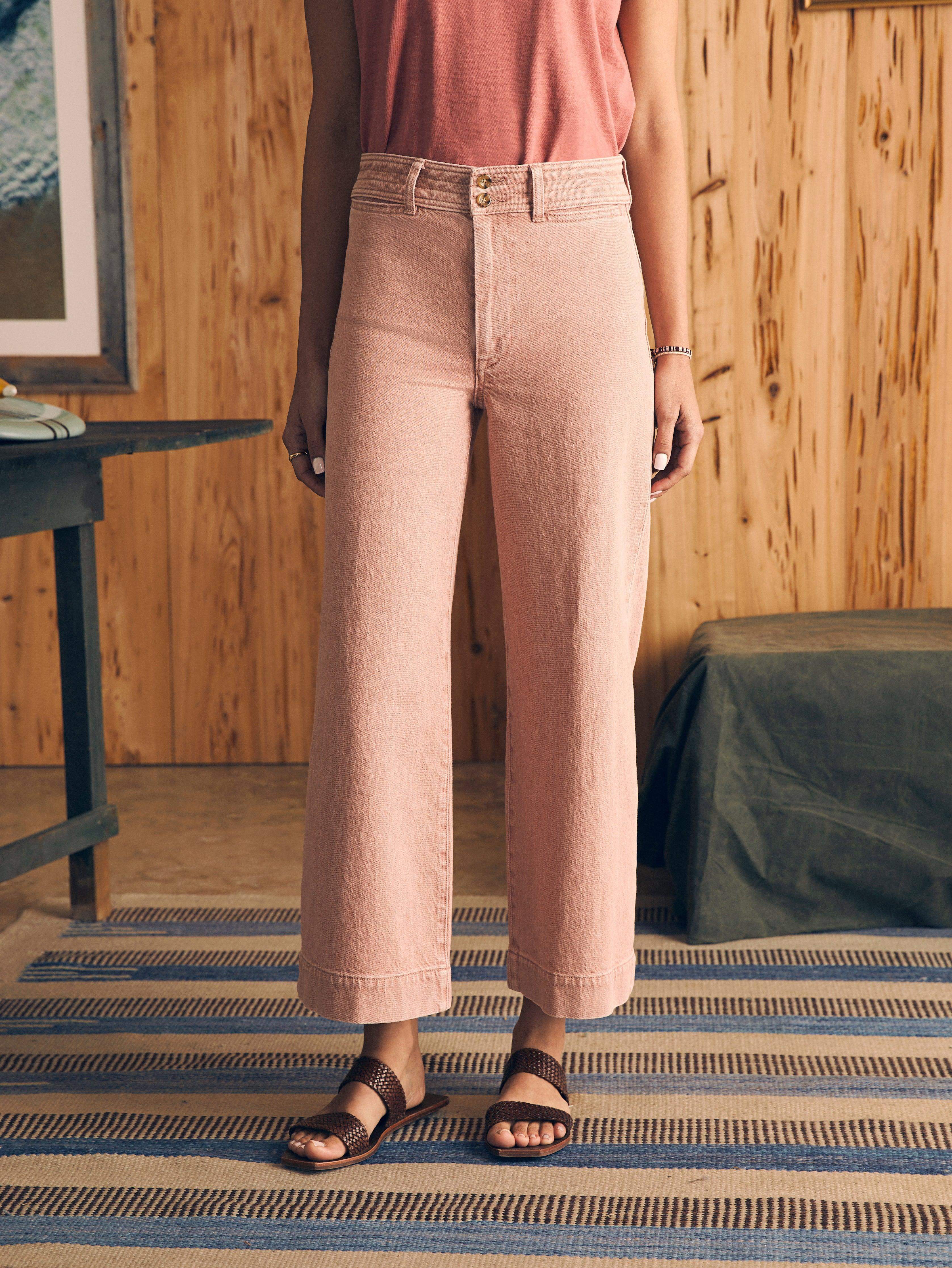 Harbor Crop Jean - Clay Pink Wash Main image