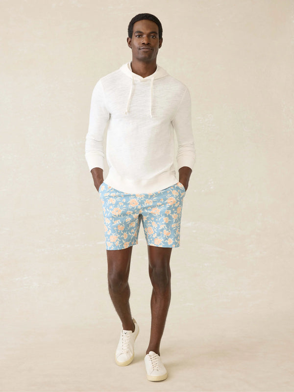 Washed Cotton Slub Hoodie (Tall) - White