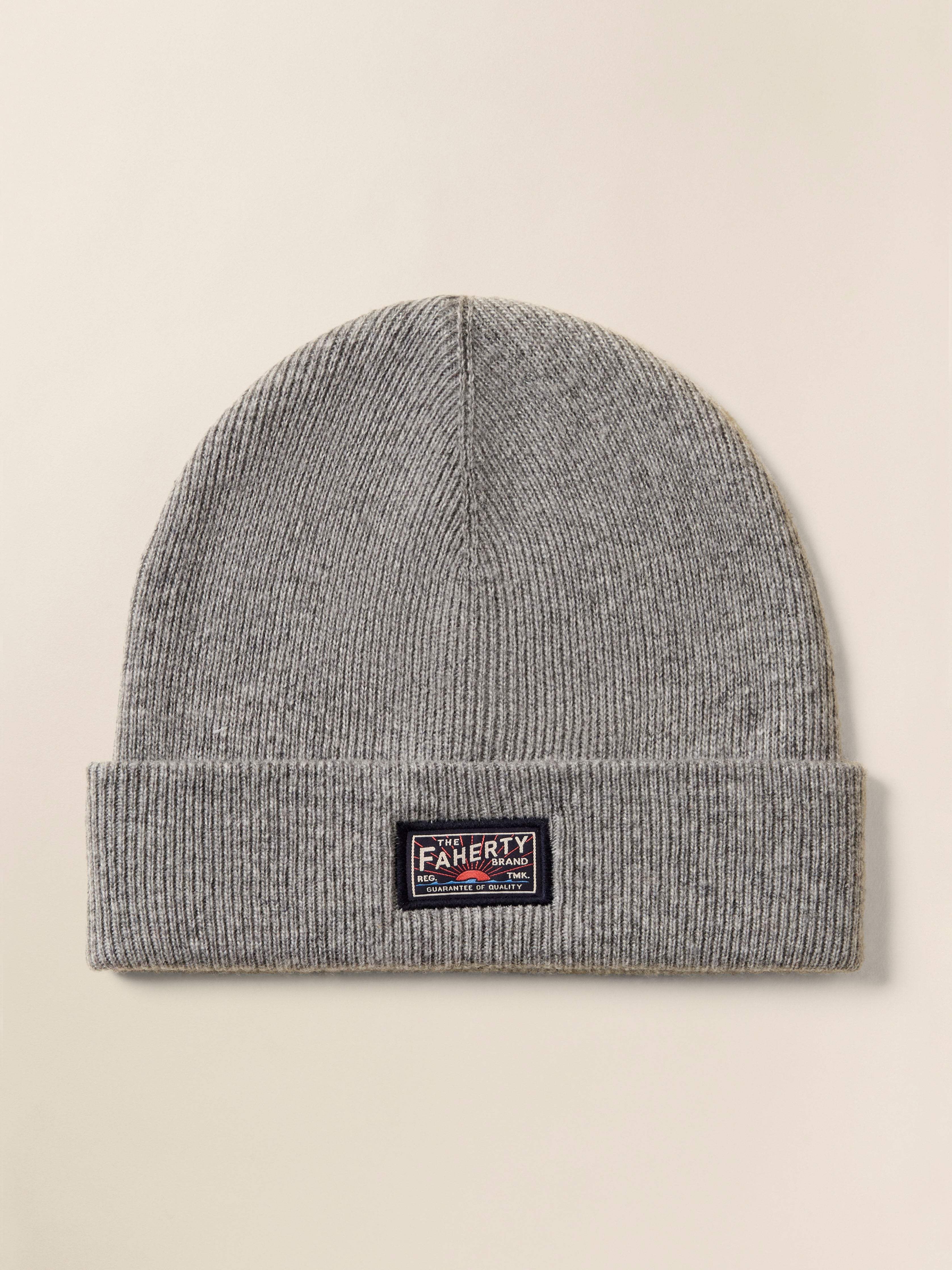 Faherty Logo Beanie - Grey Heather Main image