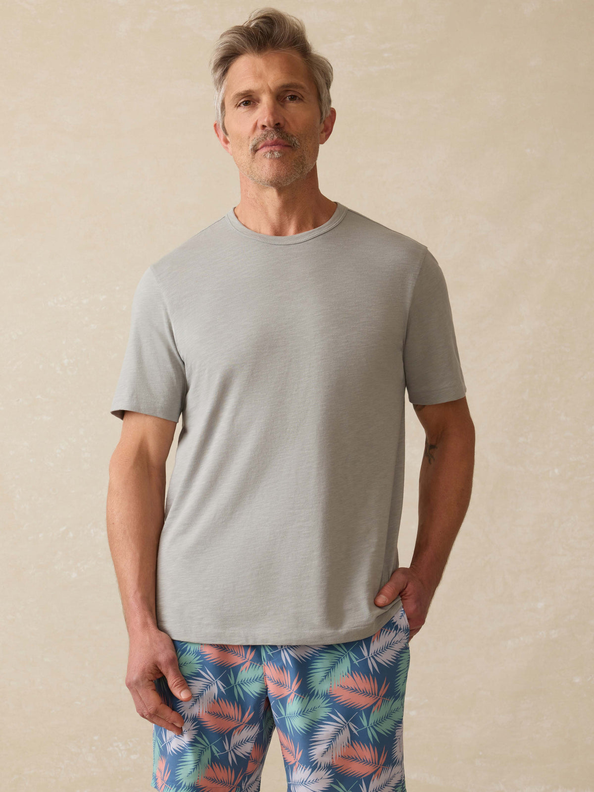 Sunwashed Regenerative Tee - Lakeshore Grey Main image