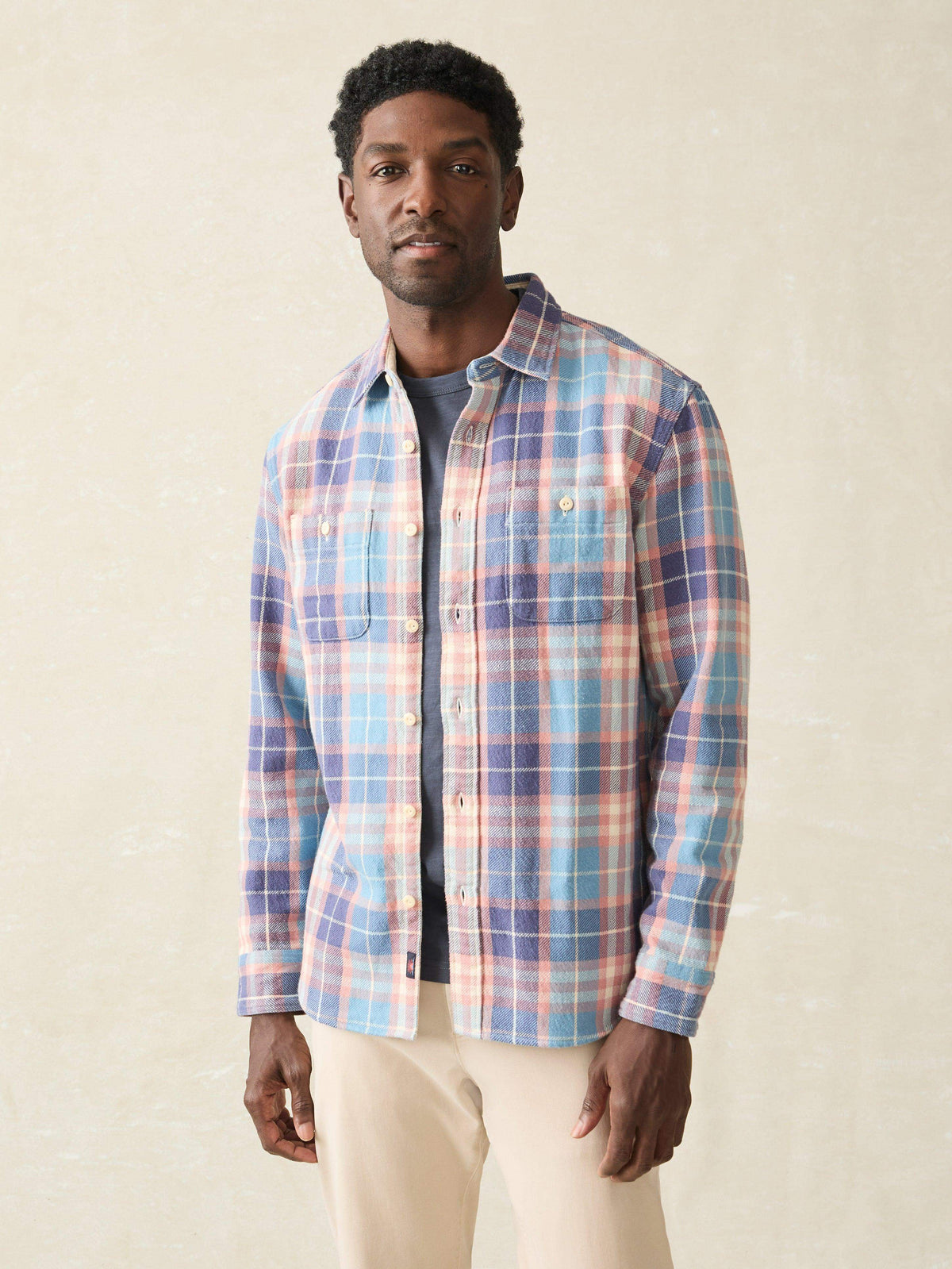 Surf Flannel - Bristol Blue Plaid Main image