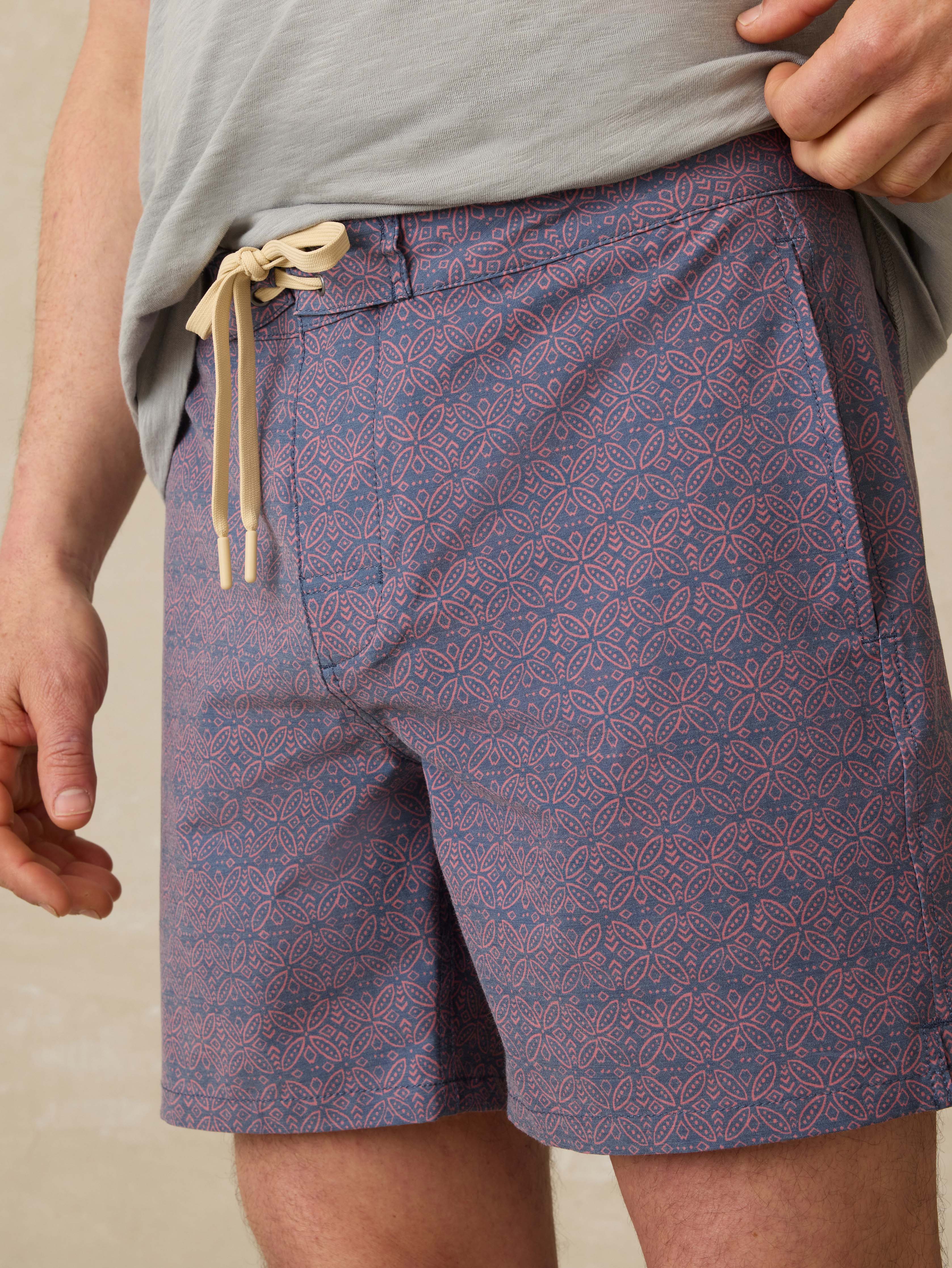 Biarritz Boardshort - Dusk Rose Medallion Secondary image