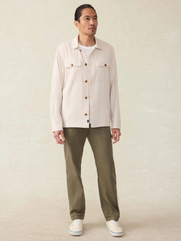 Movement™ Linen Shirt Jacket - Dorset Sand