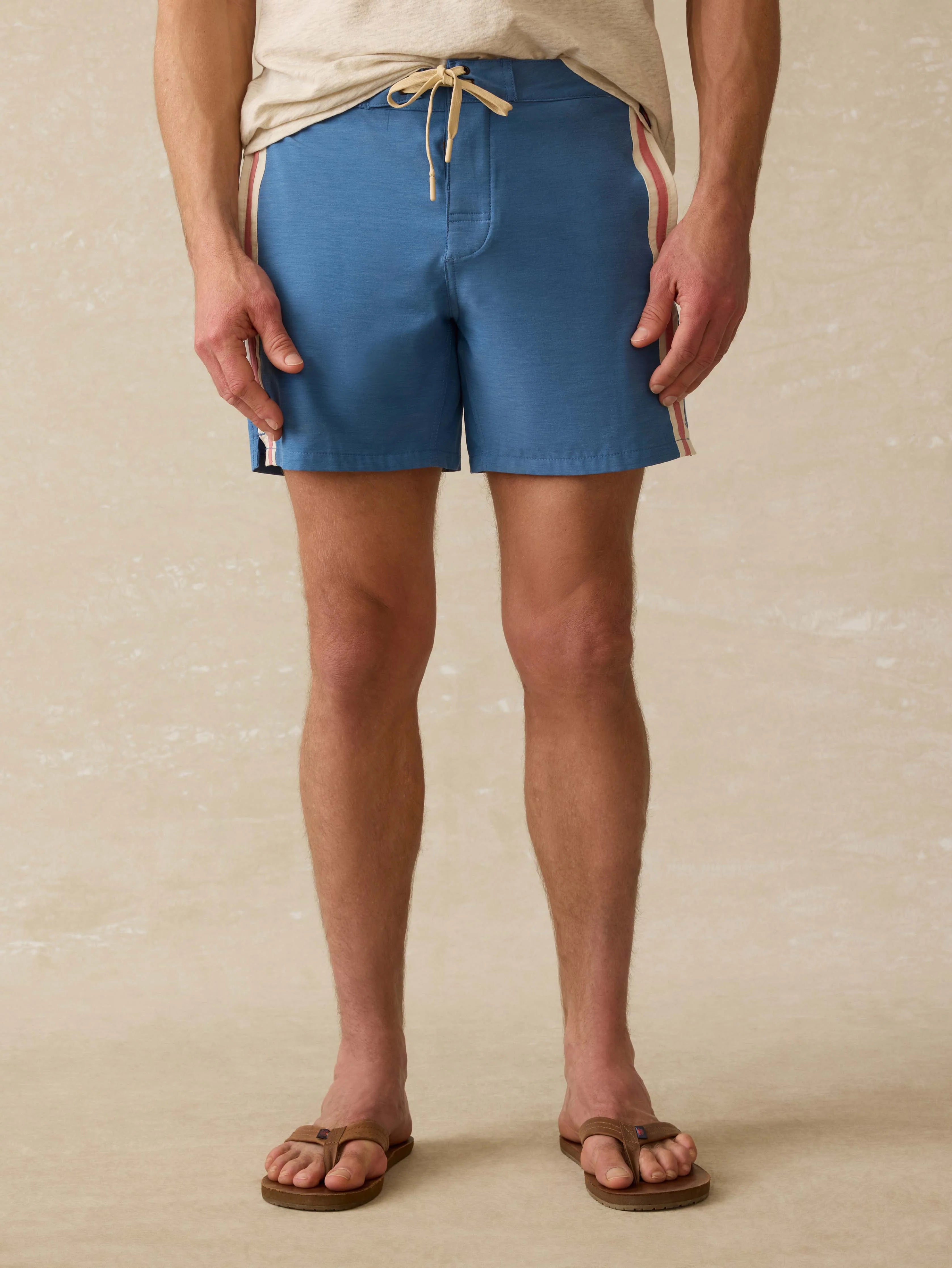 Biarritz Boardshort - Blue Horizon Stripe Main image